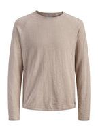 Maglia Jack & Jones Breeze Beige taglio vivo 12294189 /String JACK & JONES 