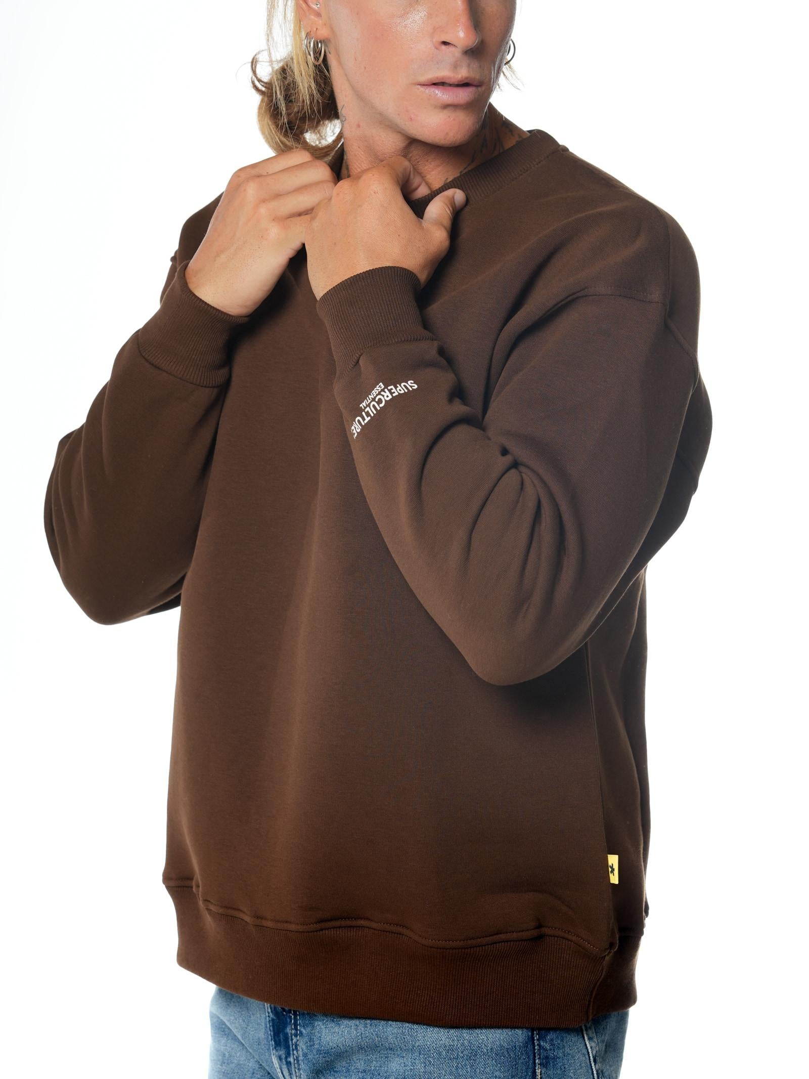 Felpa Superculture Marrone Over basic BLAKE MARRONE SUPERCULTURE 
