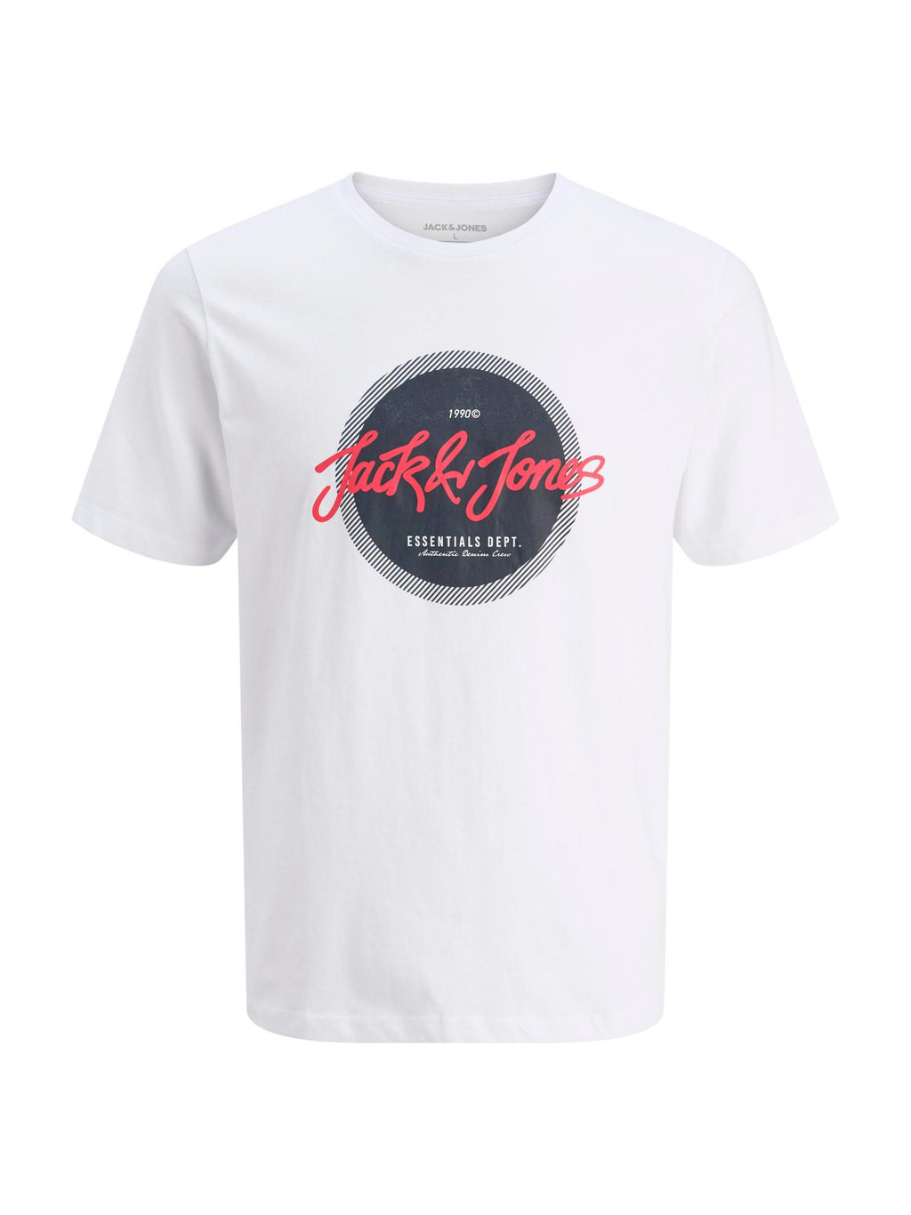T-shirt Jack & Jones Urban Bianco con stampa 12279114 /White JACK & JONES 