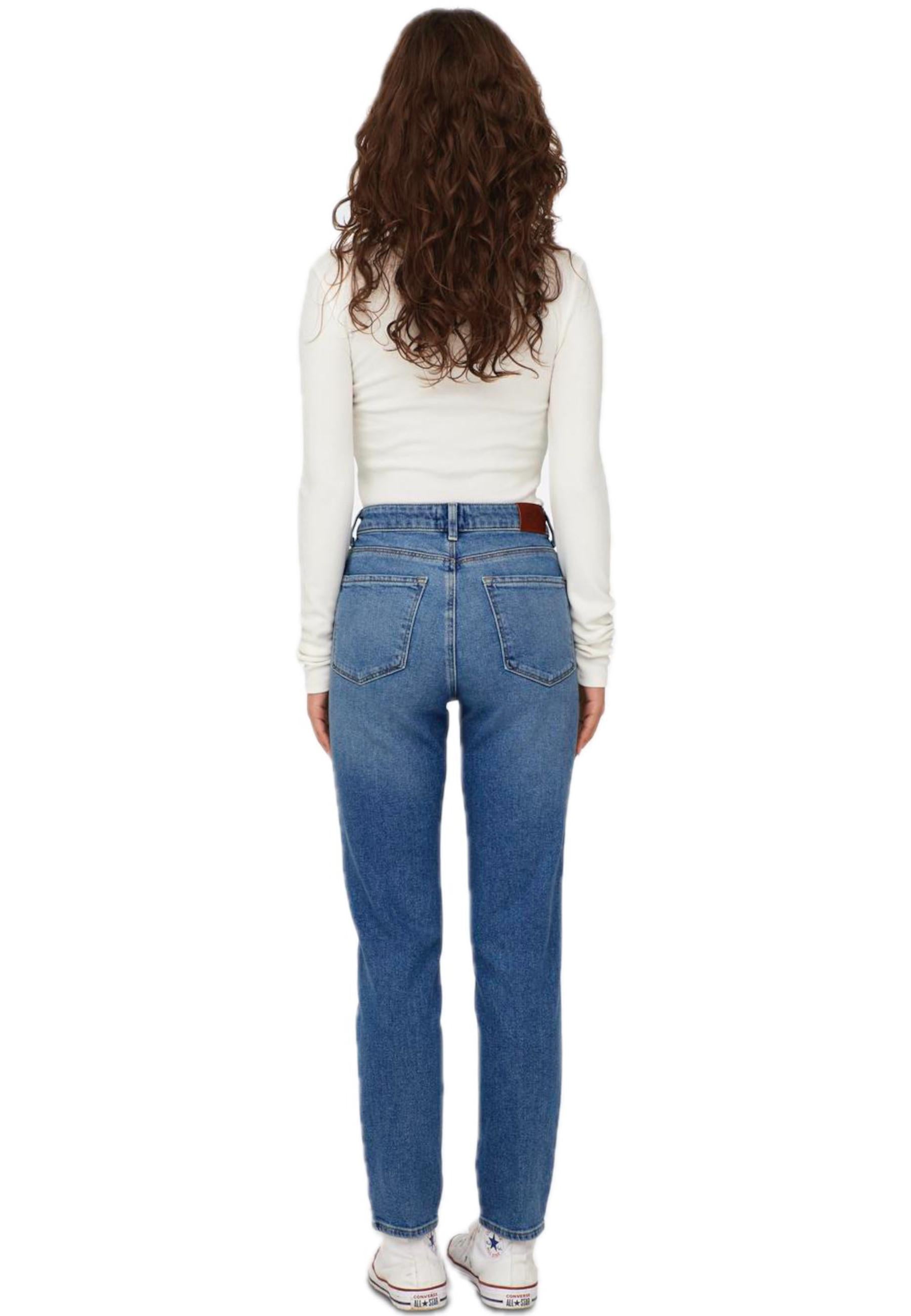 Jeans Only Medium Blue Denim Emili gamba dritta<BR/><BR/><BR/><BR/><BR/><BR/><BR/><BR/><BR/><BR/> 15283925 /Medium Blue Denim ONLY 