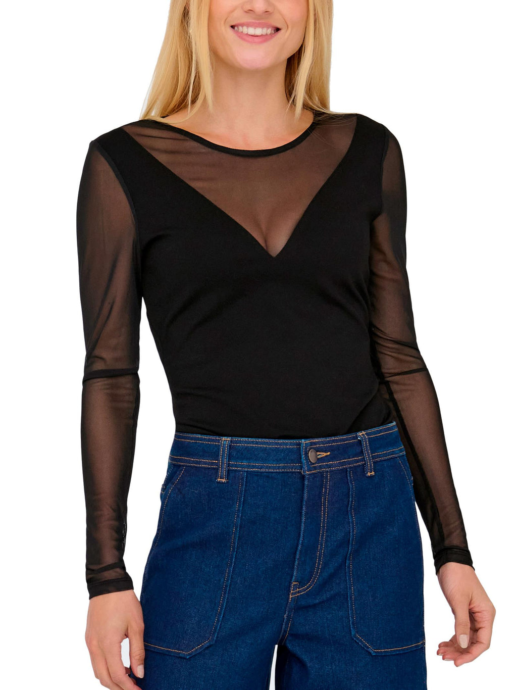 Body Only Becki Nero con mesh 15358436 /Black ONLY 