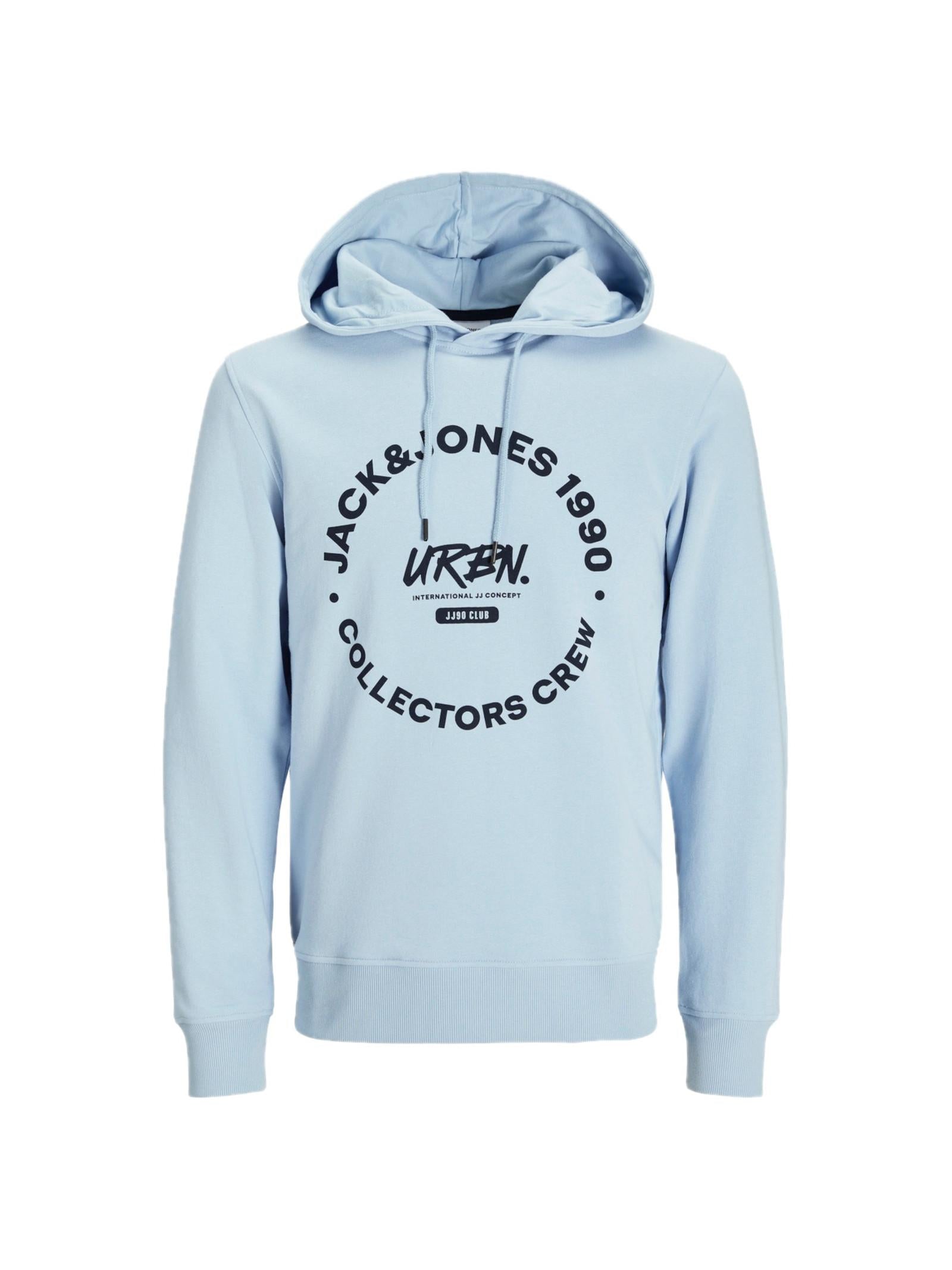 Felpa Jack & Jones Celeste Simon con stampa 12269353 /Chambray Blue JACK & JONES 