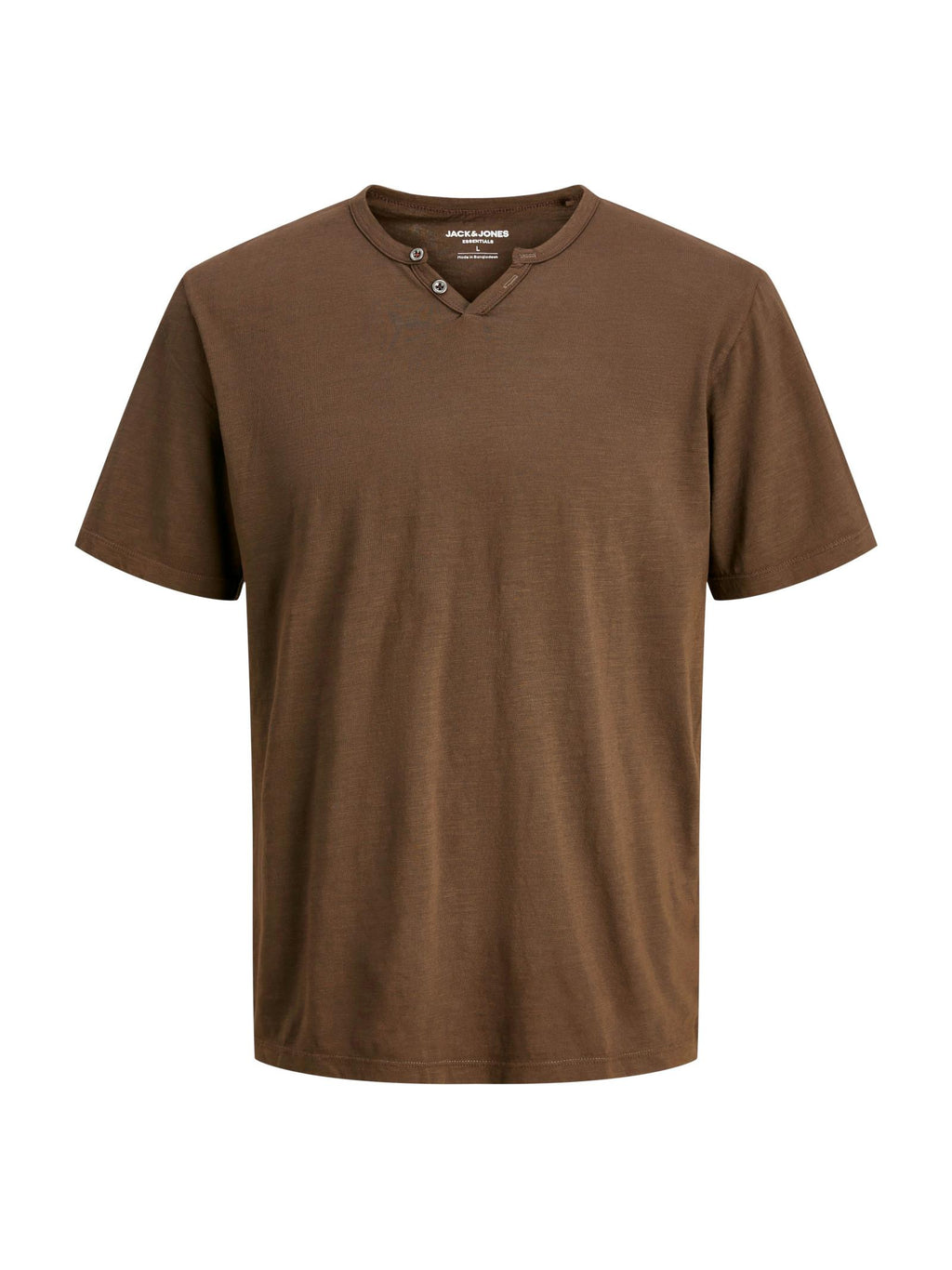 T-shirt Jack & Jones Esplit Marrone scollo a V 12164972 /Delicioso JACK & JONES 