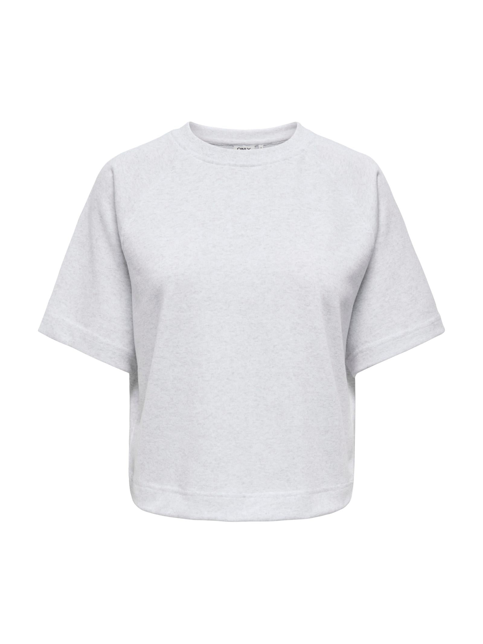 T-shirt Only Ofelia Grigio in tessuto felpato 15377588 /Light Grey Melange ONLY 