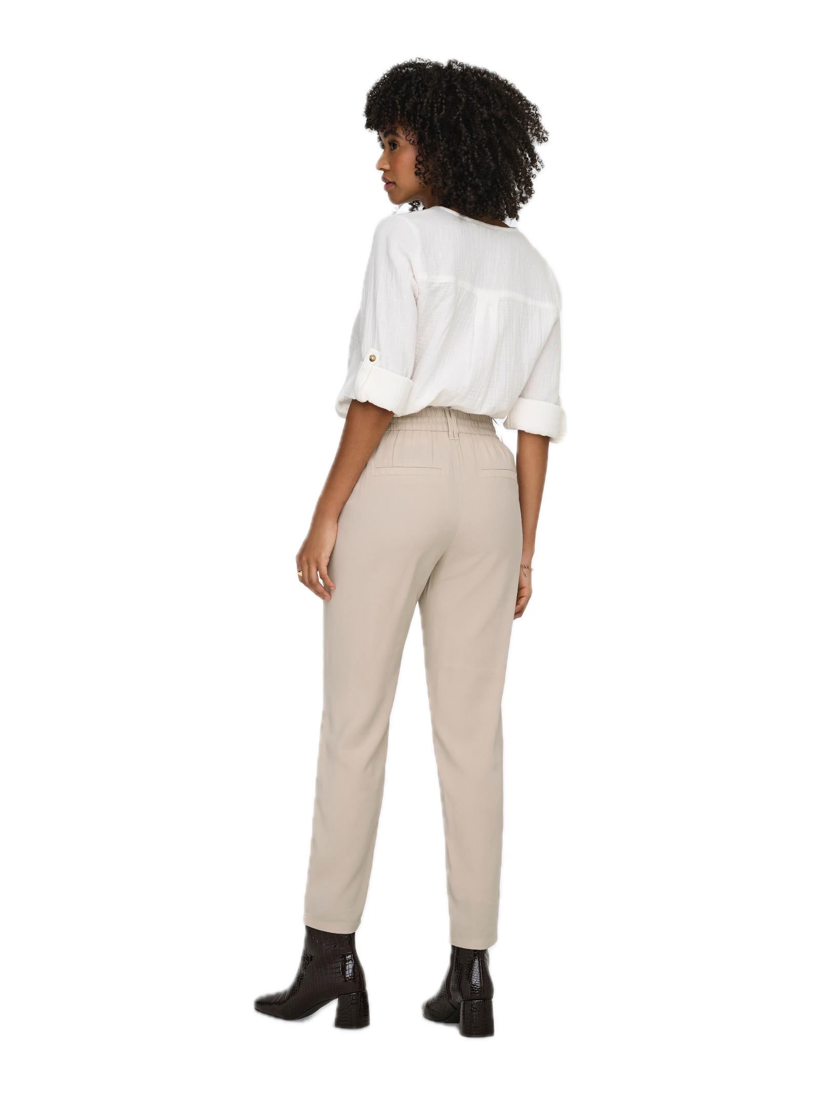 Pantalone Only Beige Poptrash con coulisse 15342873 /Pumice Stone ONLY 