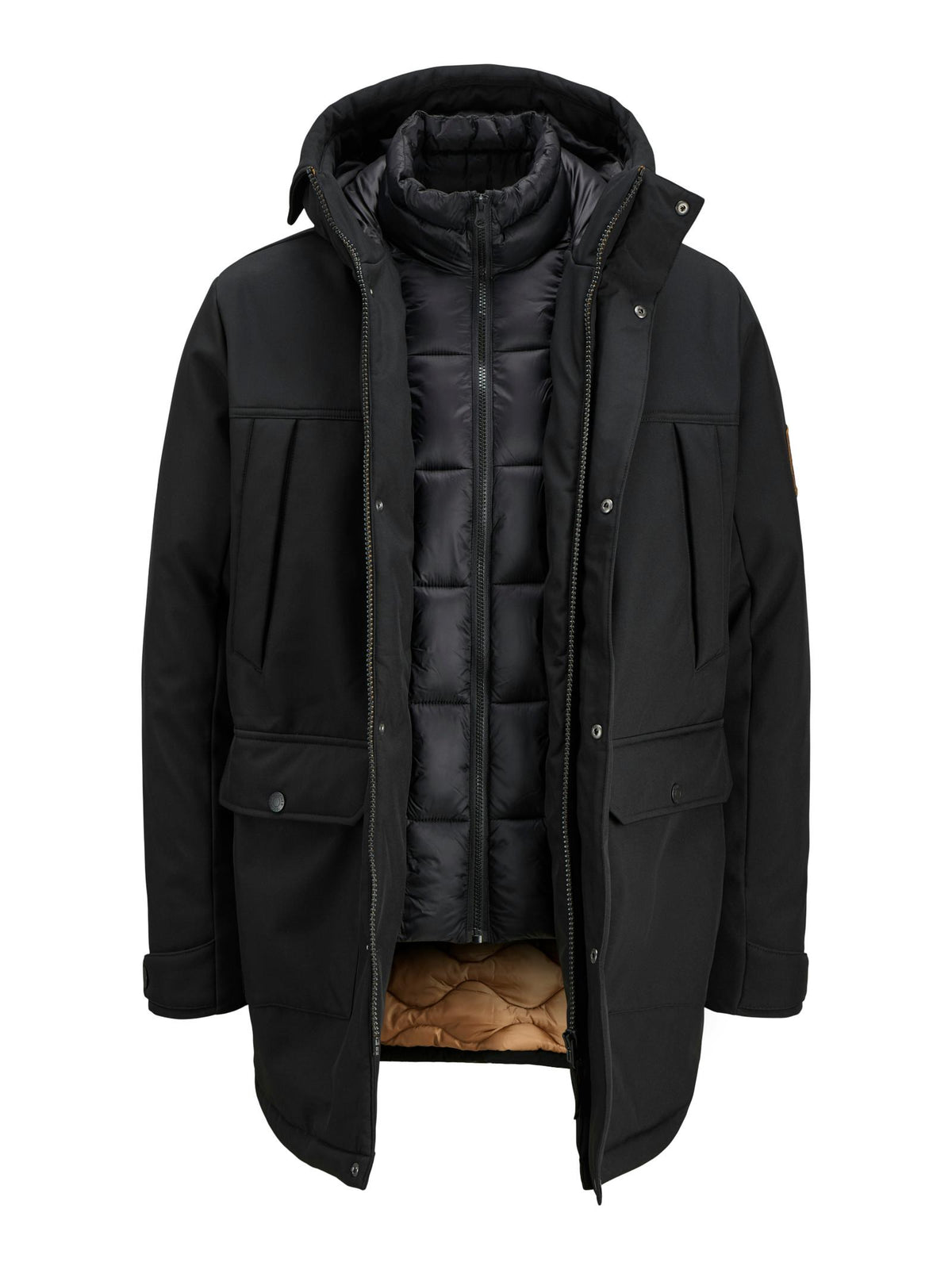 Parka Jack & Jones Finn Nero con cappuccio 12279243 /Black JACK & JONES 