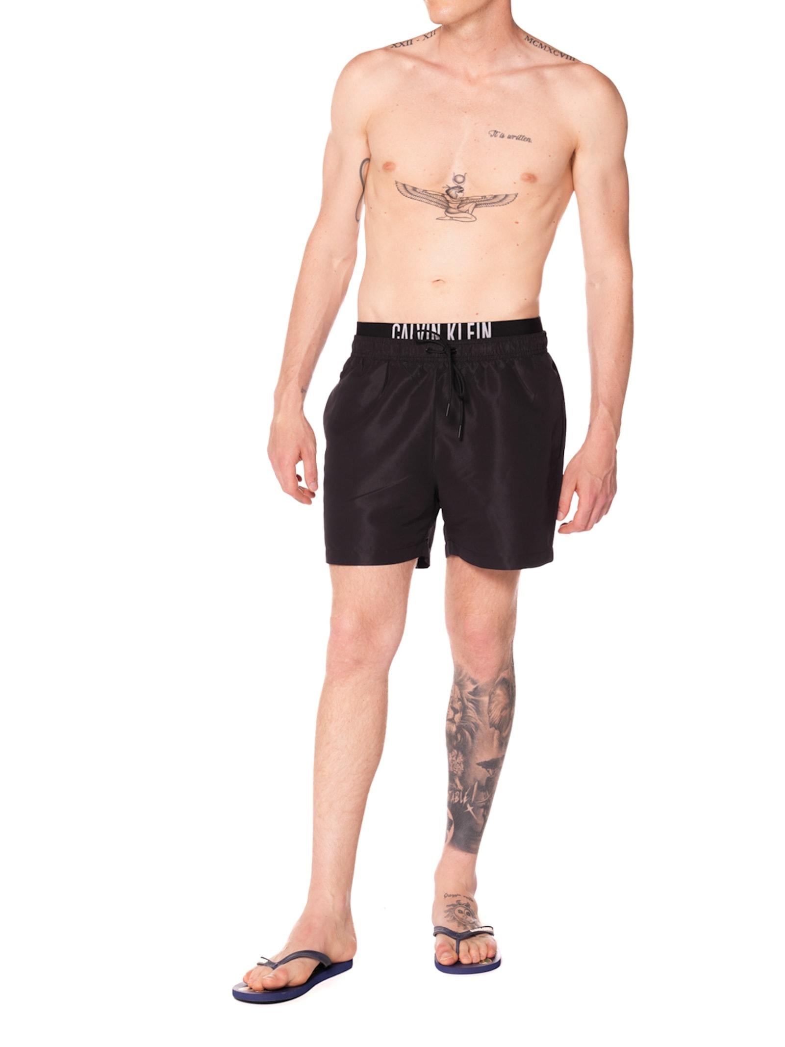 Costume Calvin Klein Duoble Nero boxer KM01093 BEH CALVIN KLEIN JEANS 