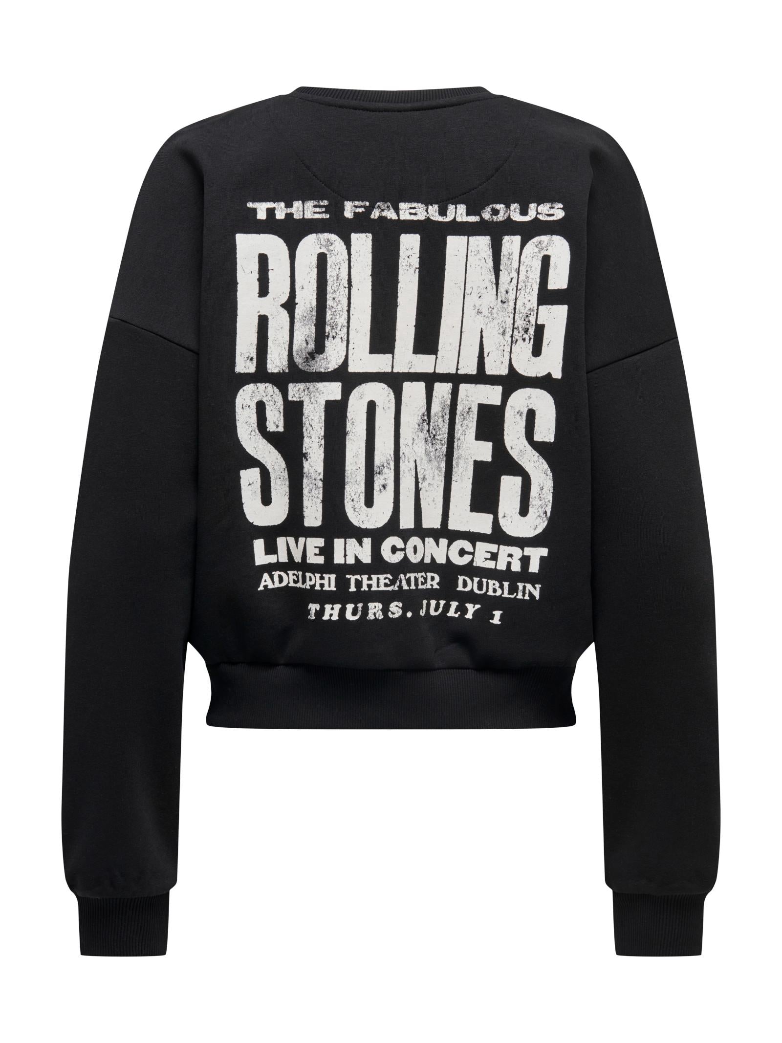 Felpa Only Rolling Stones Nero stampa 15345927 /Black ONLY 
