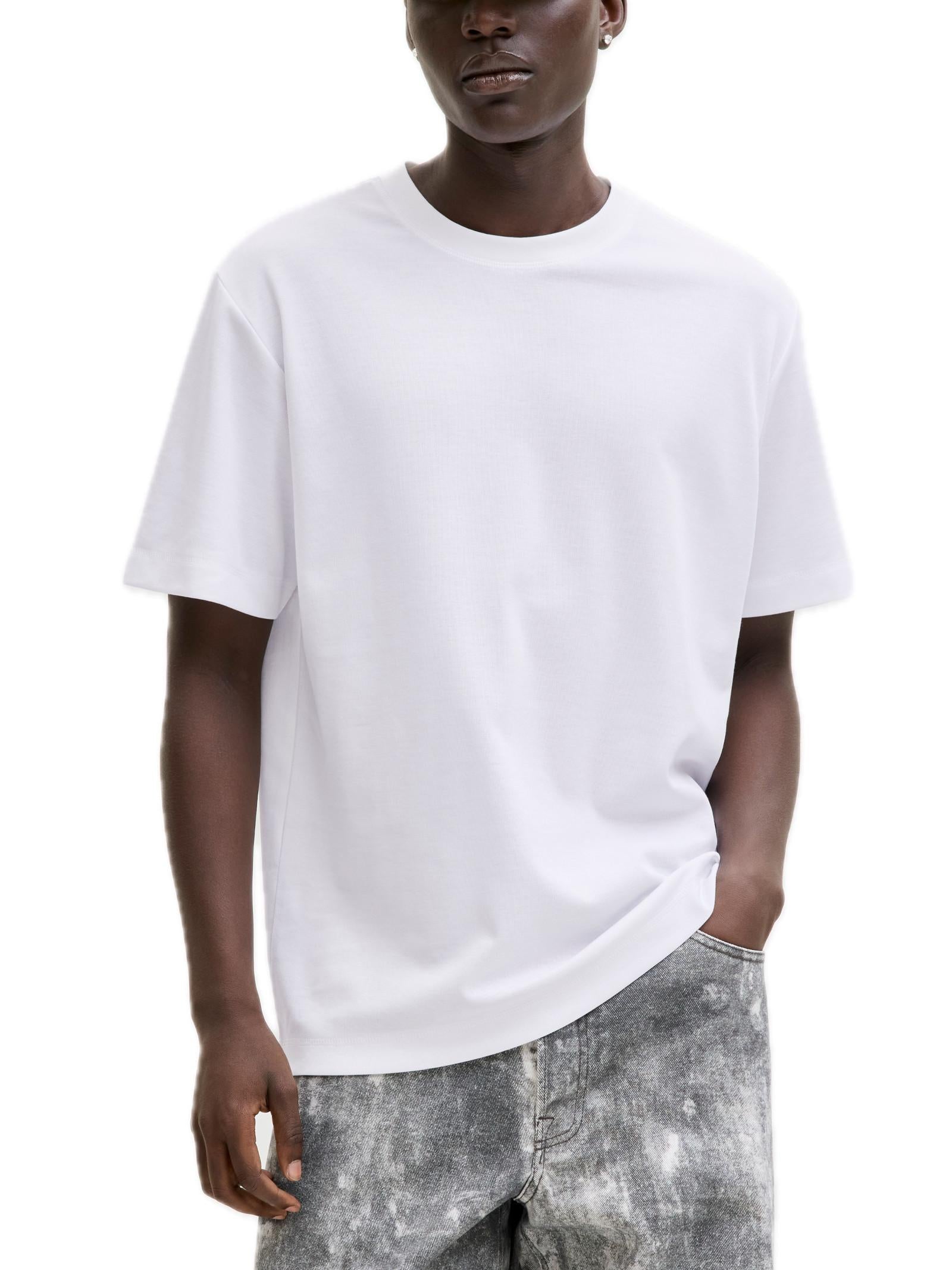 T-shirt Jack & Jones Bianco Fusion oversize 12289962 /Bright White JACK & JONES 