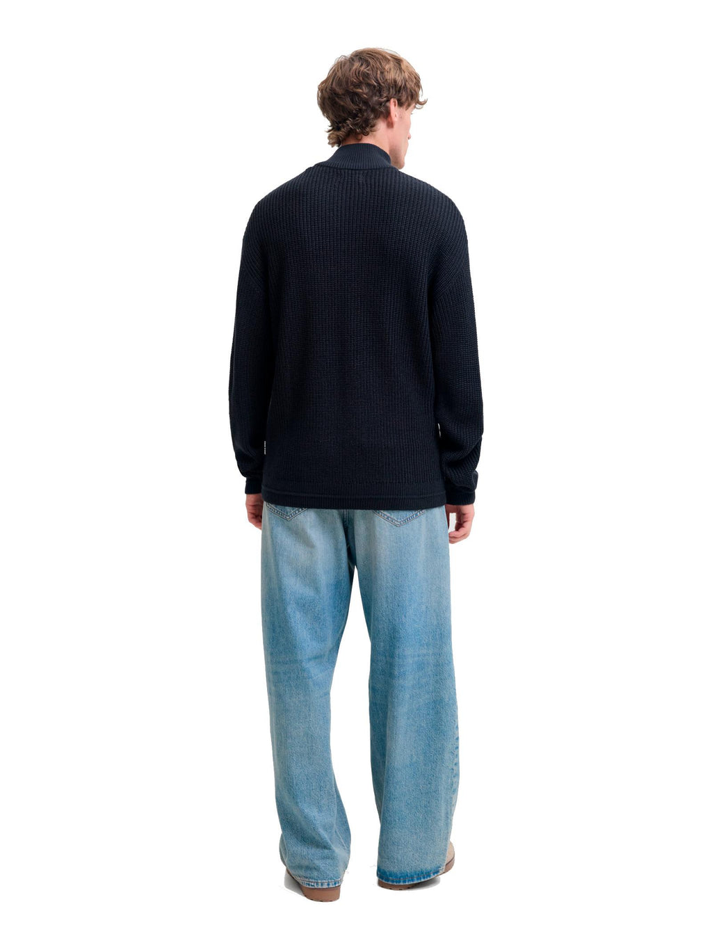 Maglia Jack & Jones Kaito Blu mezza zip 12278959 /Sky Captain JACK & JONES 