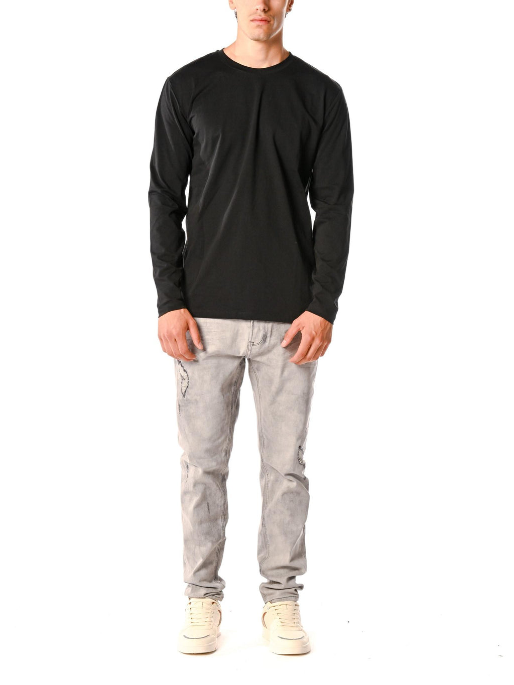 T-shirt Gianni Lupo Nero basic manica lunga GL1080F NERO GIANNI LUPO 