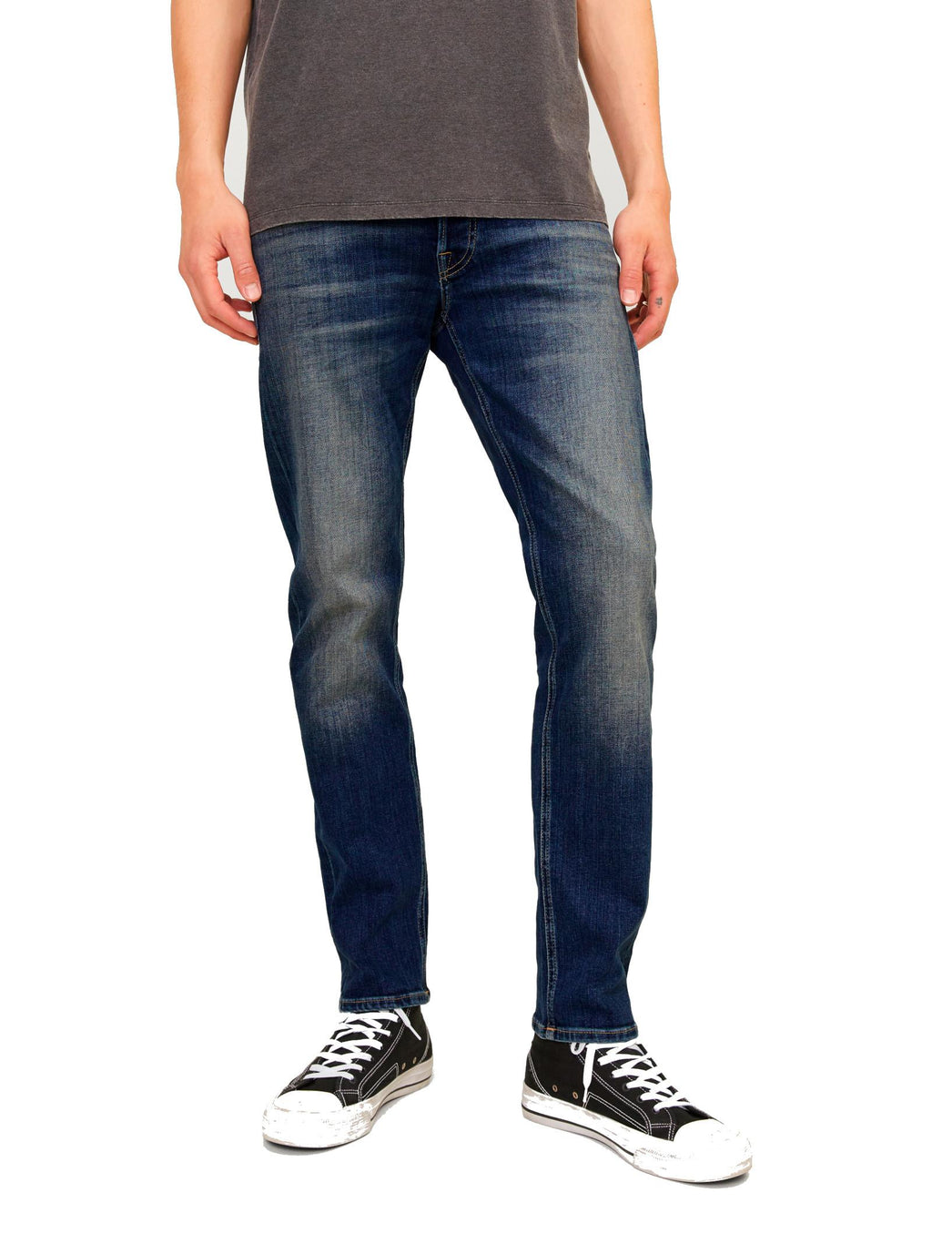 Jeans Jack & Jones Mike Medium Blue Denim tapered fit 12158610 /Blue Denim JACK & JONES 