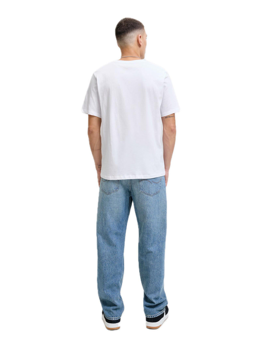T-shirt Jack & Jones Urban Bianco con stampa 12279114 /White JACK & JONES 