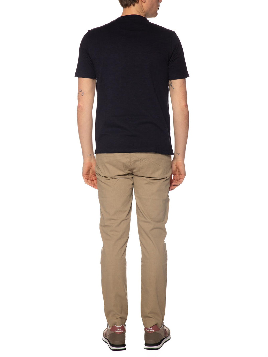 T-shirt Seinse Blu con taschino fiammata TE3323 BLU SEINSE 