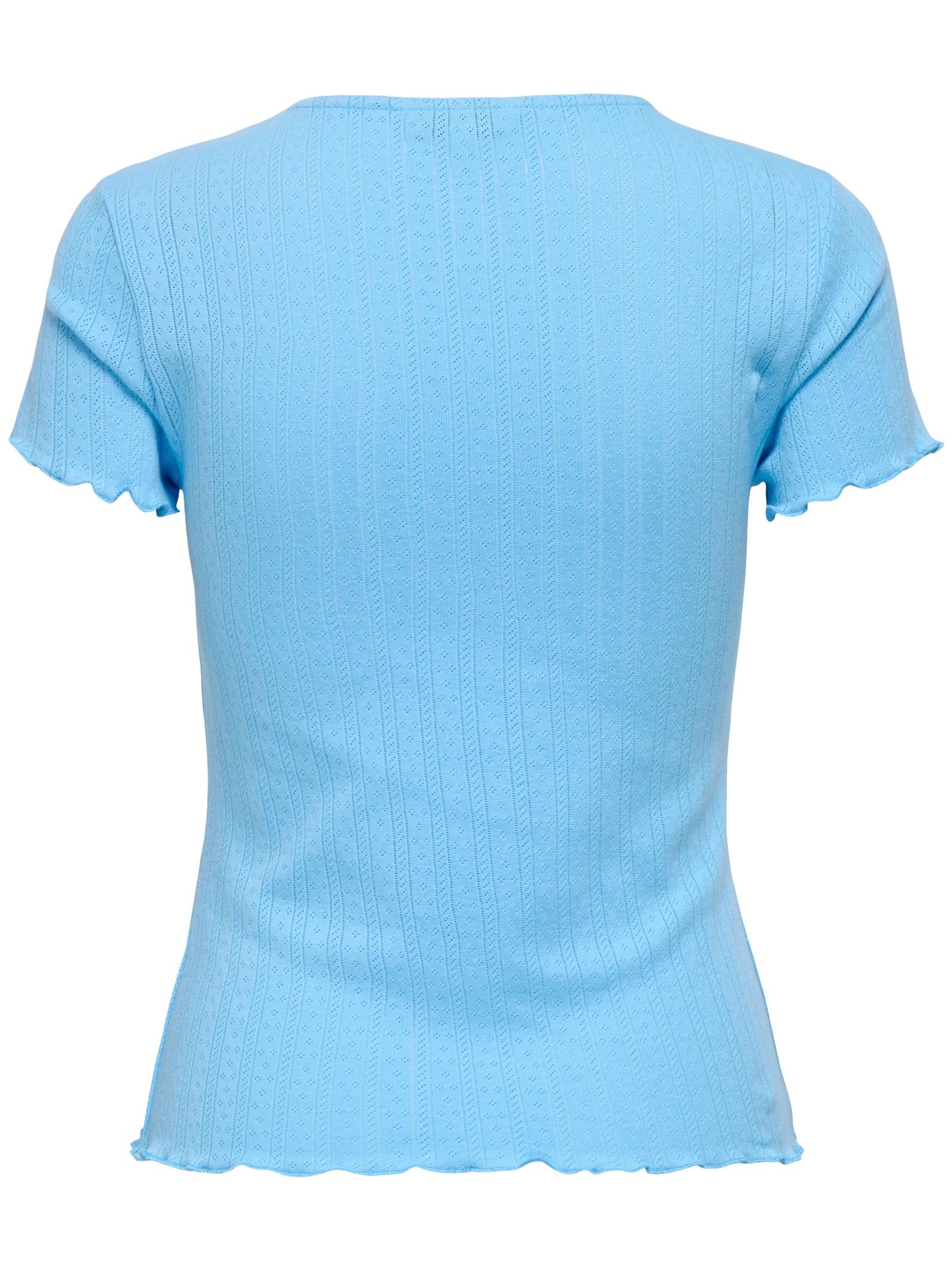 T-shirt Only Carlotta Celeste con volant 15256154 /Open Air ONLY 