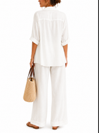 Pantalone Imperial Bianco in lino P9990113V BIANCO IMPERIAL 
