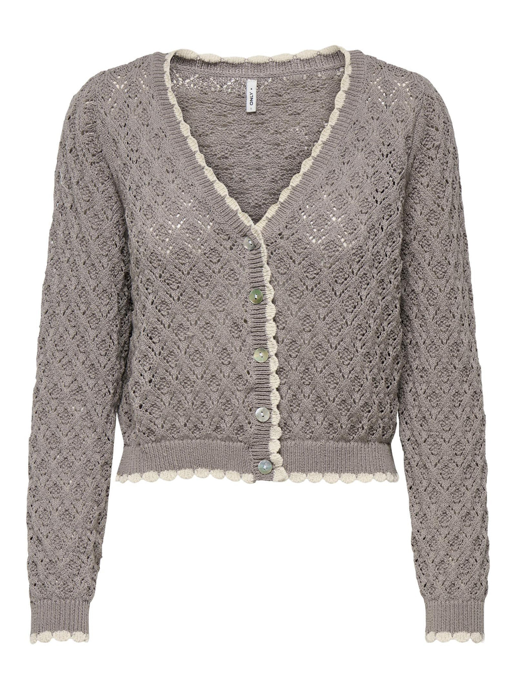 Cardigan Only Tortora Elba Scollo a V 15339530 /Satellite ONLY 