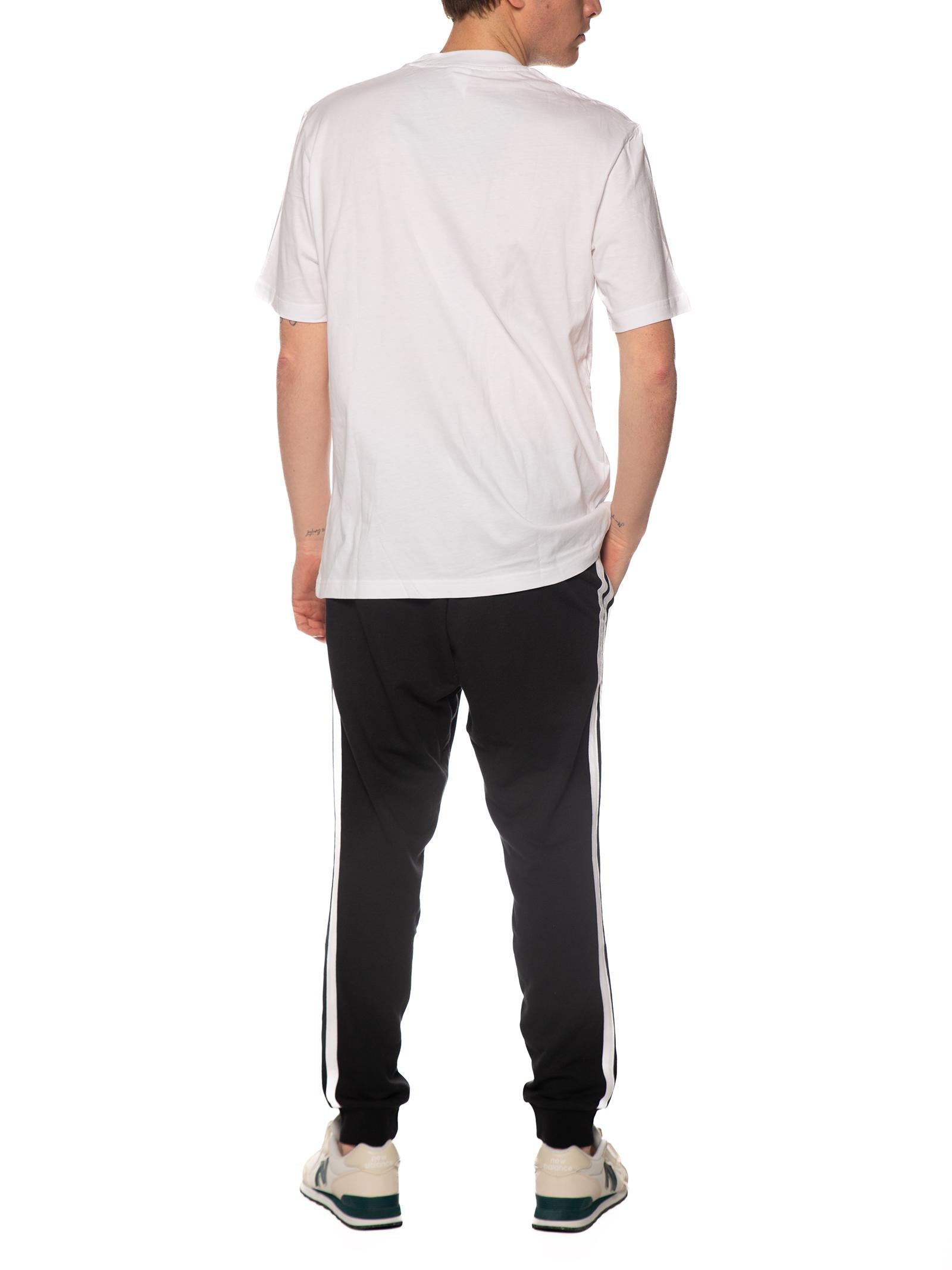 T-shirt Adidas Bianco logo piccolo JF1092 BIANCO ADIDAS 