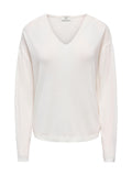Maglia JDY  Liv Bianca scollo a V 15363546 /Cloud Dancer JDY 