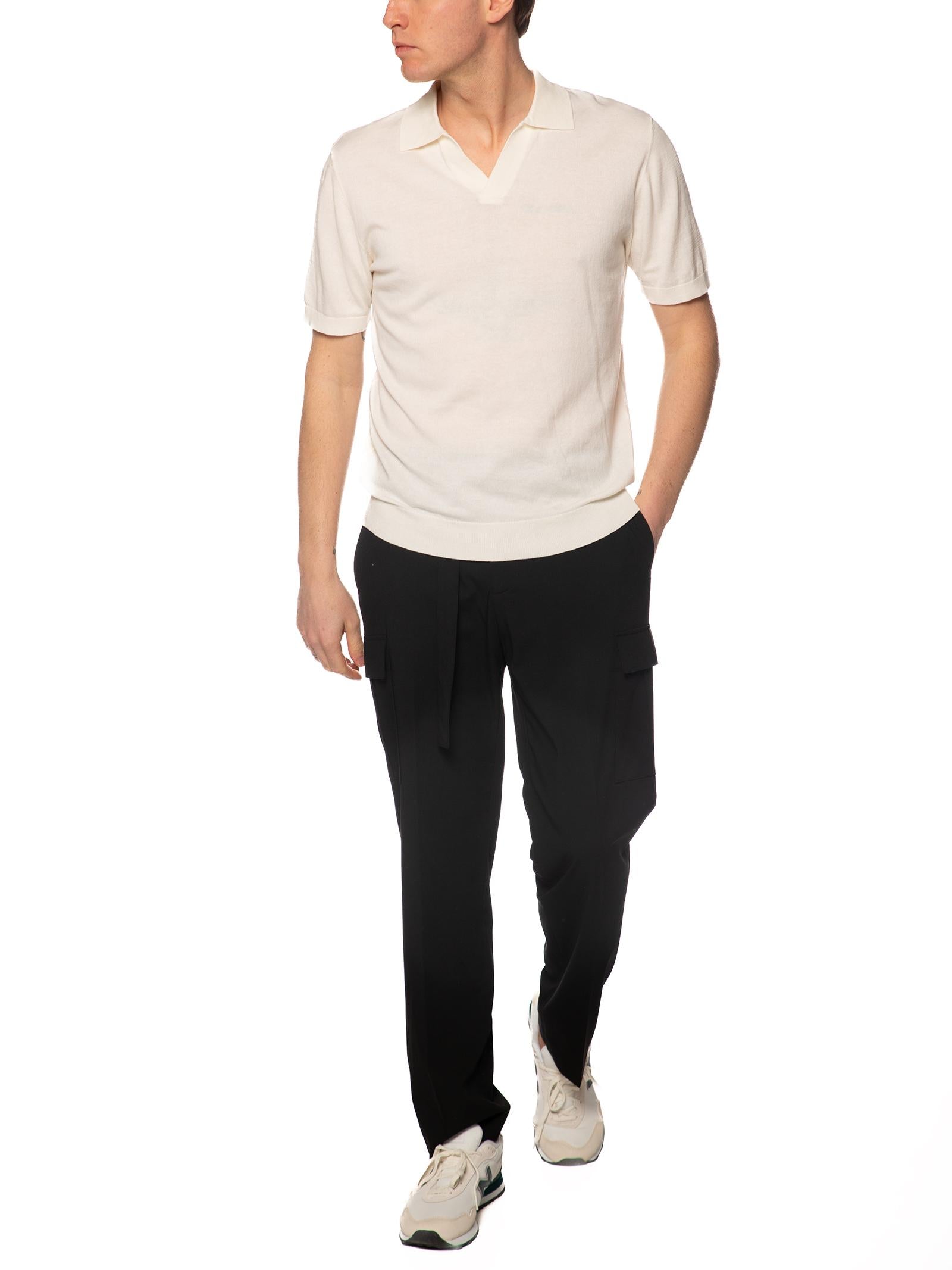 Polo Seinse Panna in maglia collo aperto ME3187 PANNA SEINSE 
