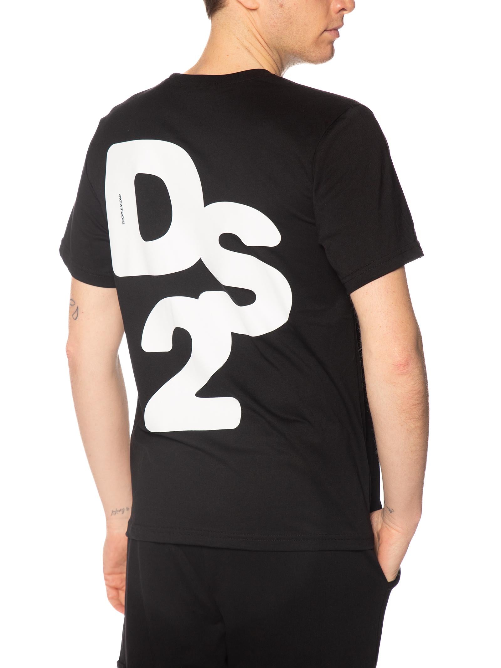 T-shirt DS2 Nero girocollo ricamo SS26229 NERO DS2 