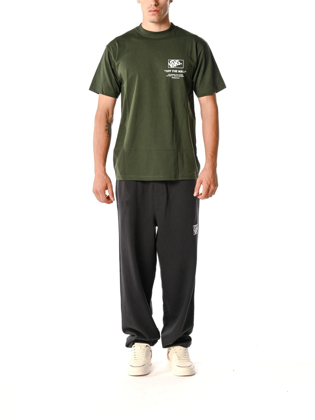 T-shirt Vans Verde con stampa PEW Dried Kelp VANS 