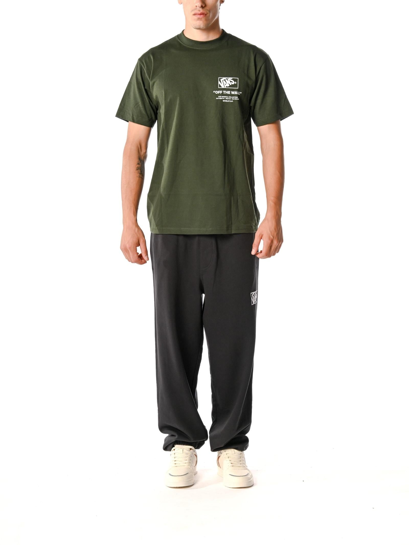 T-shirt Vans Verde con stampa PEW Dried Kelp VANS 