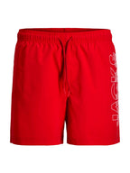 Costume Jack & Jones Maui Rosso logo 12291391 /True Red JACK & JONES 