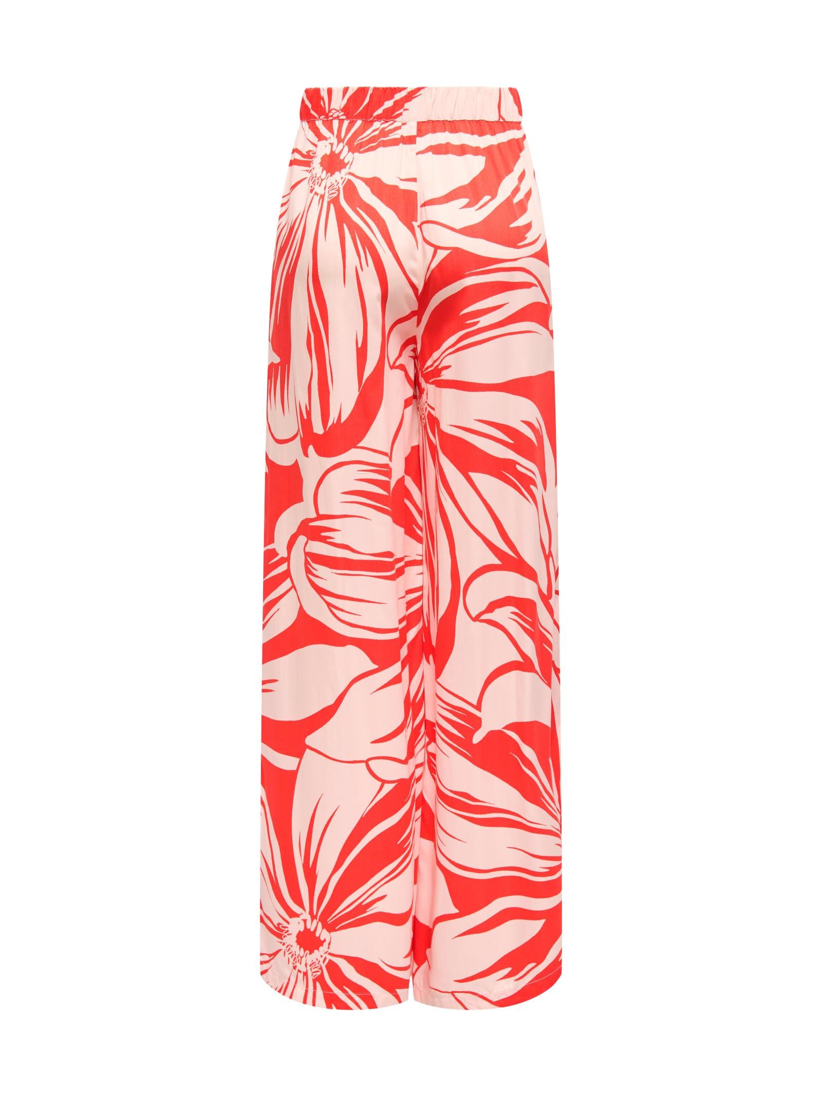Pantalone Only Rosso Milly fantasia 15347453 /Flame Scarlet ONLY 