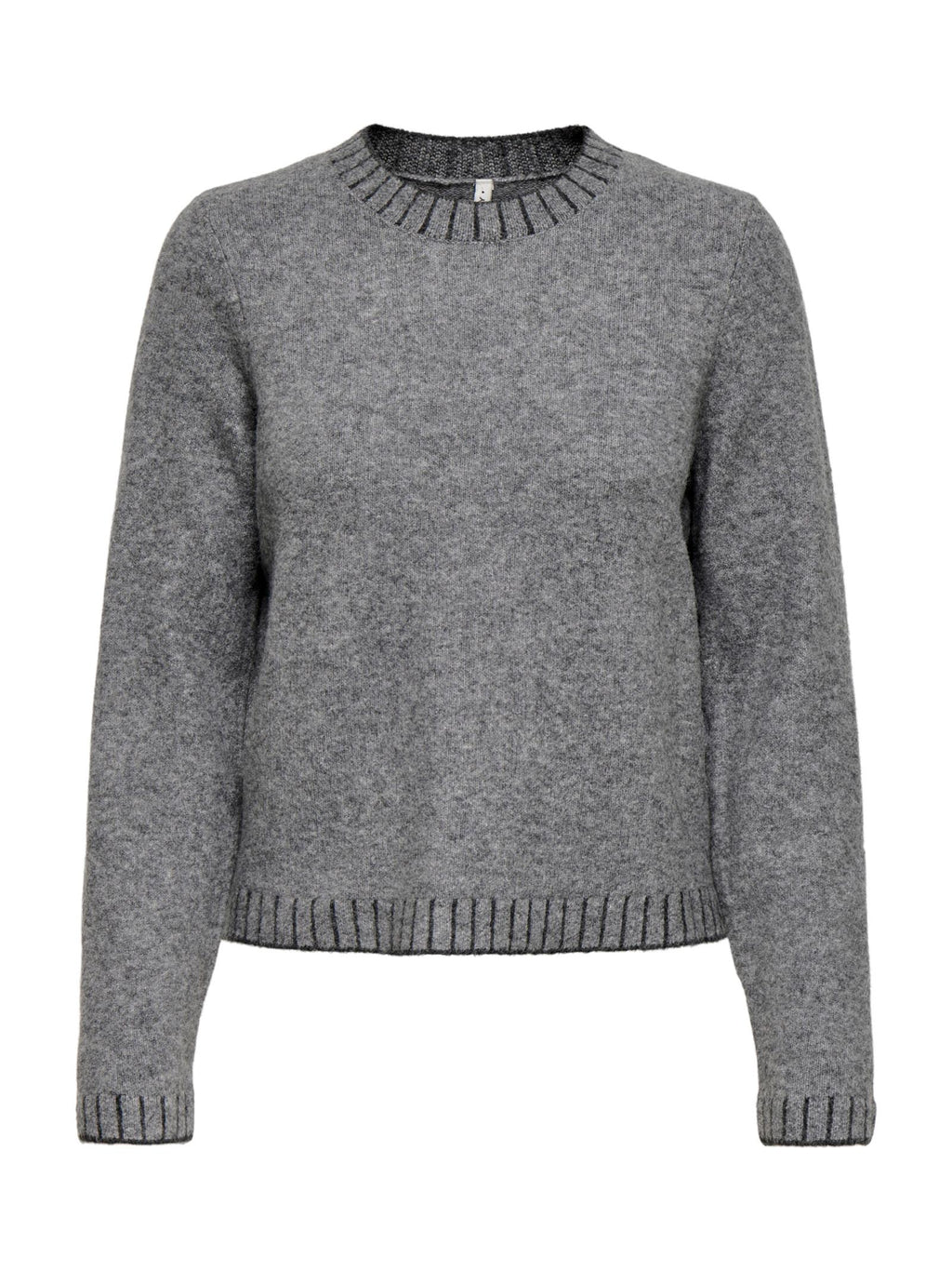 Maglia Only Fina Grigio girocollo 15350496 /Medium Grey Melange ONLY 