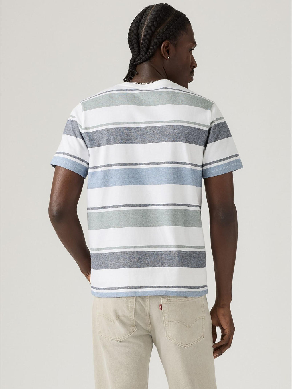 T-Shirt Levi's® Bianco Blu Basic con Logo Ricamato 5660502 90 LEVI'S® 