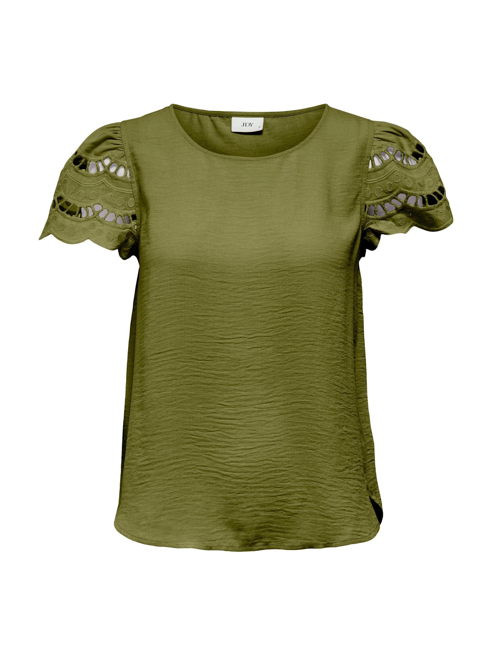 T-shirt JDY Hannah Verde ricamo 15312609 /Dried Herb JDY 
