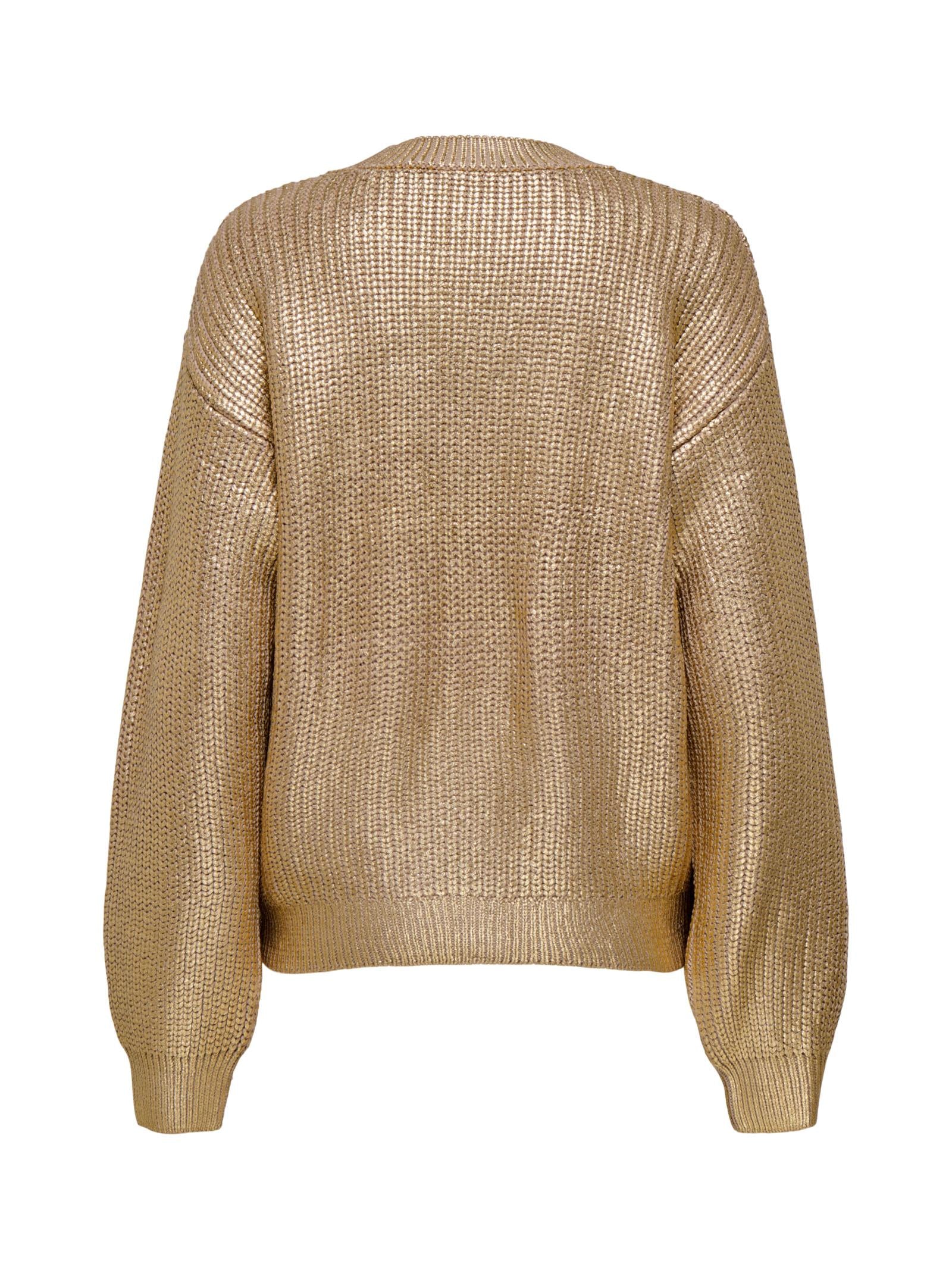 Maglia Only Kama Oro tessuto lucido 15352105 /Humus ONLY 