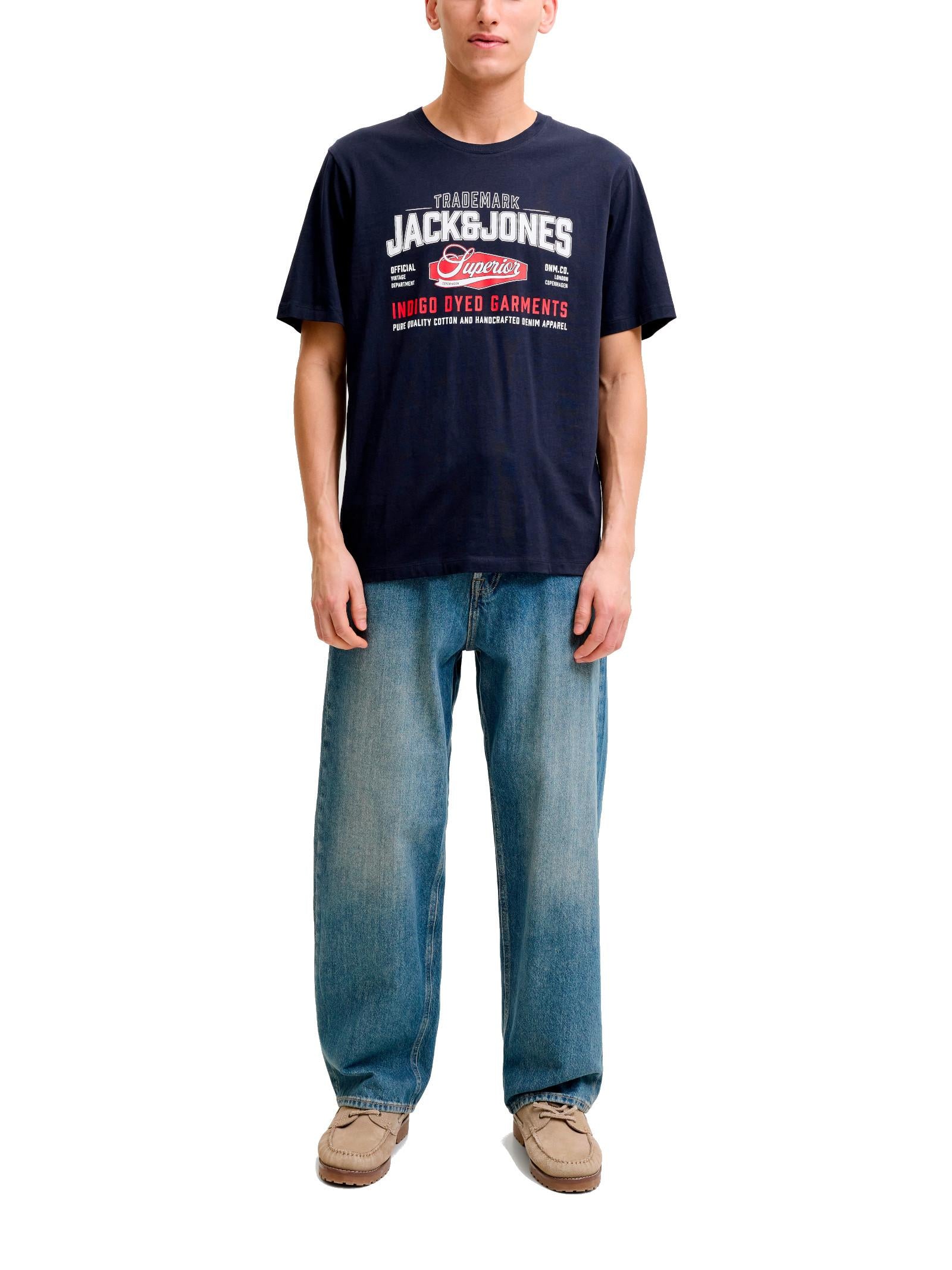T-shirt Jack & Jones Blu logo 12299017 /Navy Blazer JACK & JONES 
