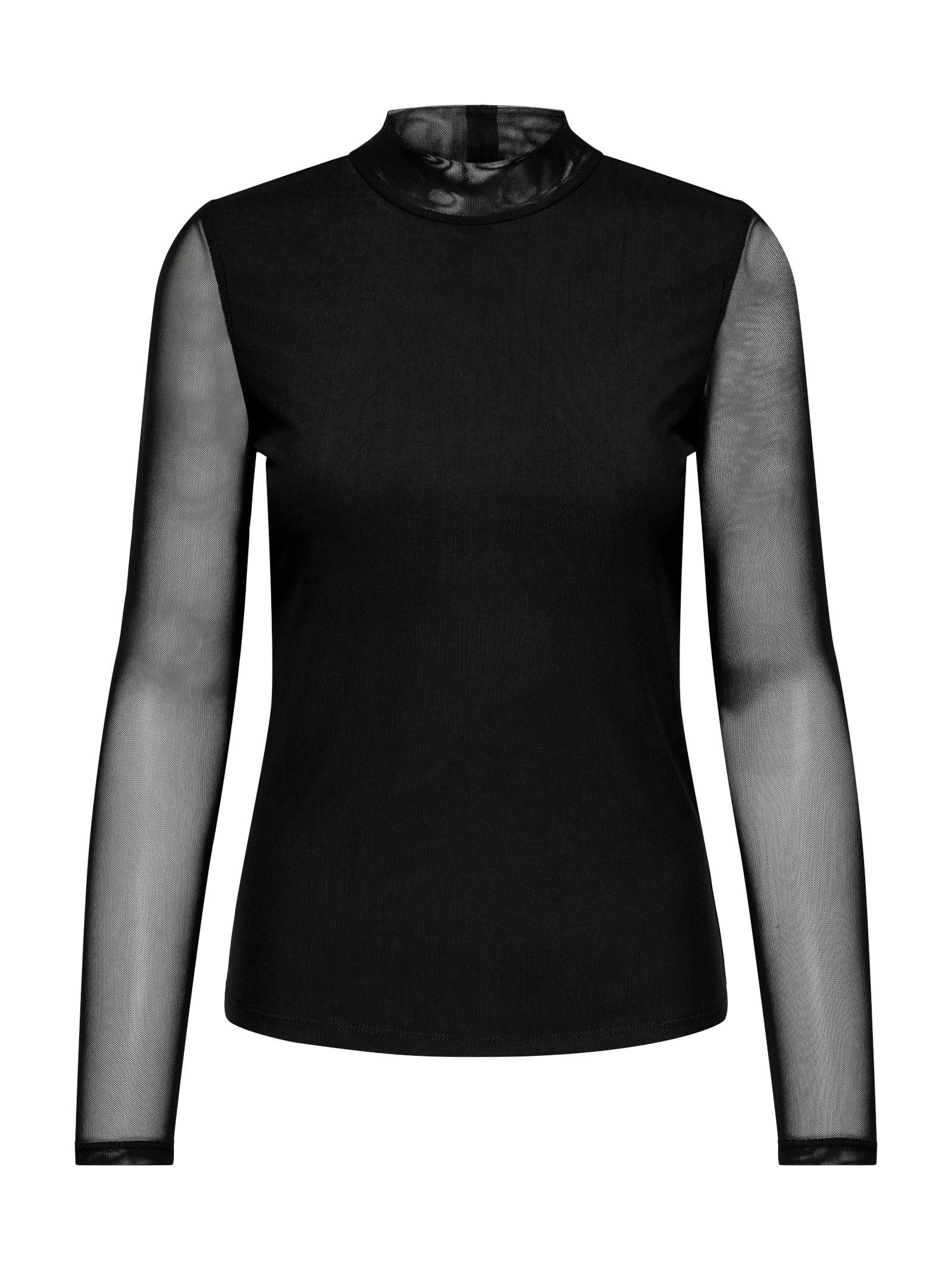 T-shirt Only Erica Nero con collo alto 15141298 /Black ONLY 