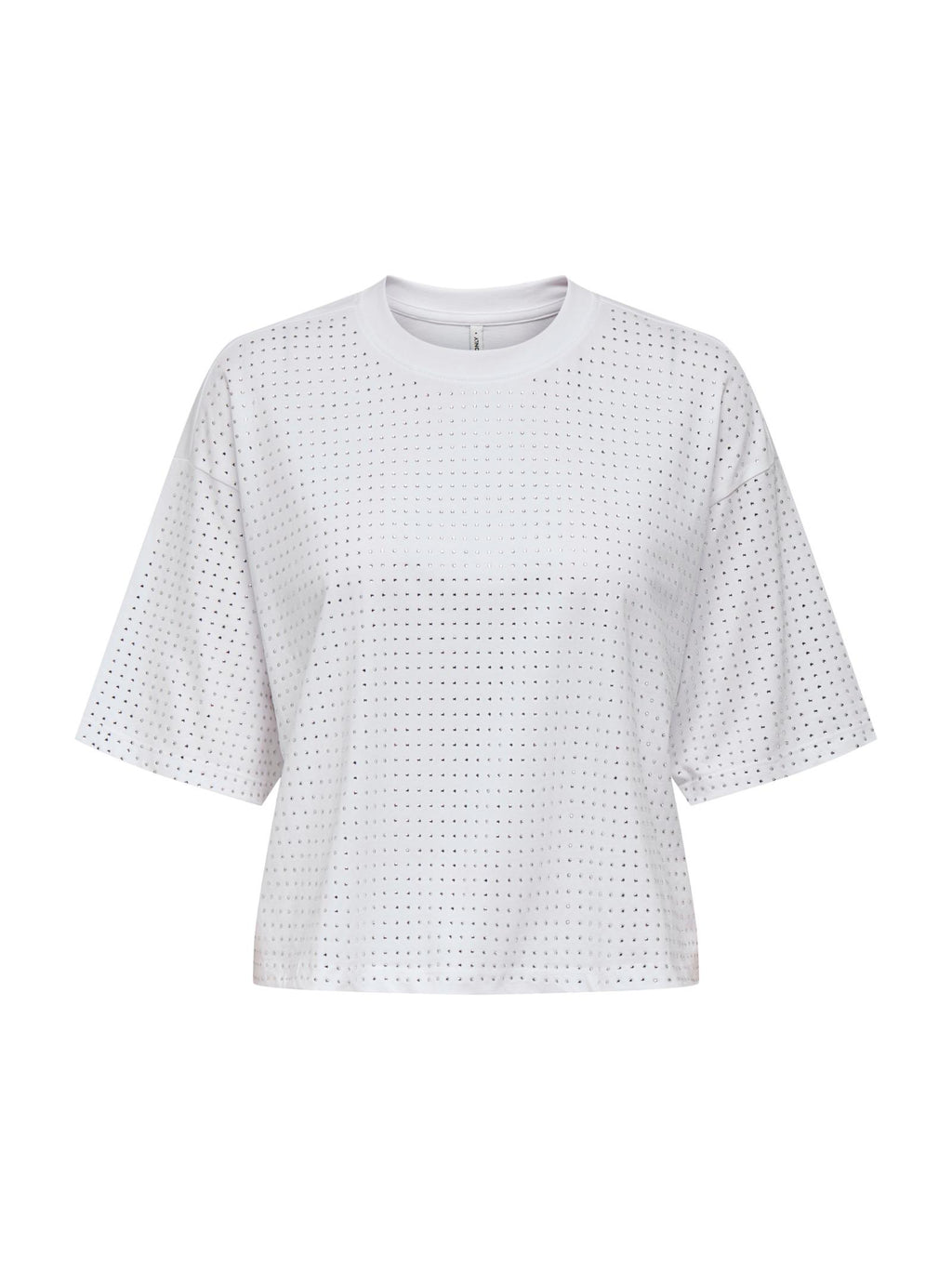 T-shirt Only Aubrielle Bianco con strass 15358955 /Bright White ONLY 