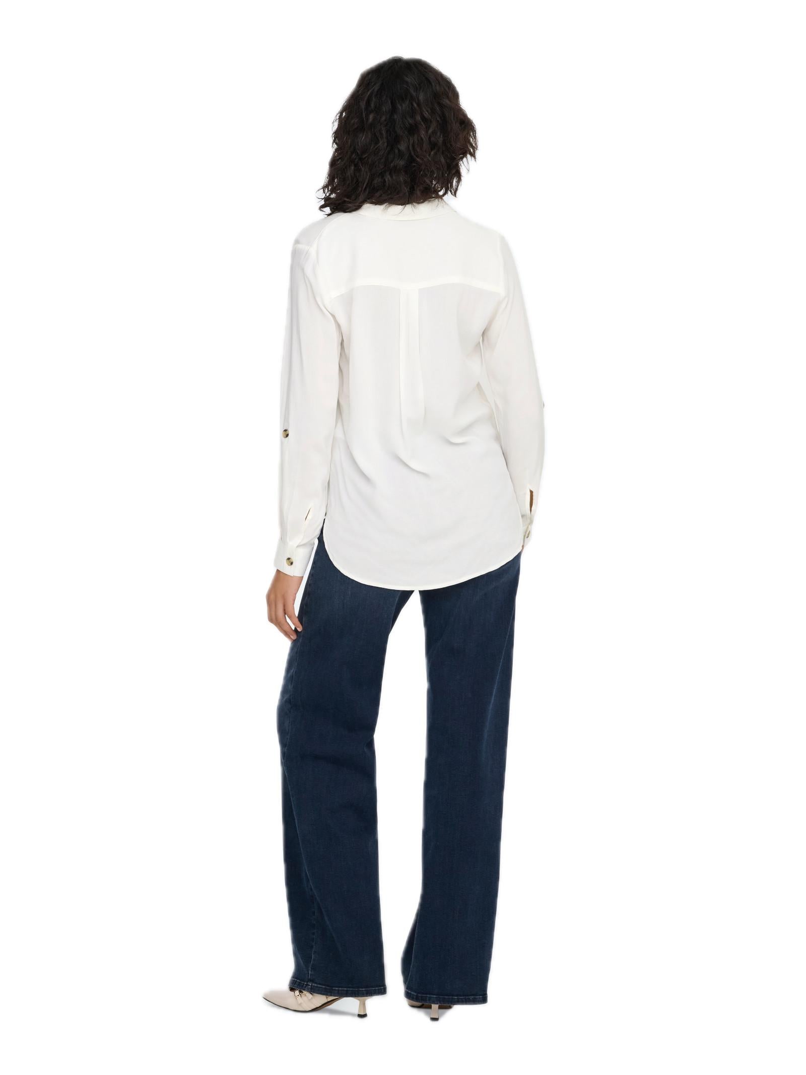 Camicia Only Yasmin Bianco con scollo a V 15281677 /Snow White ONLY 