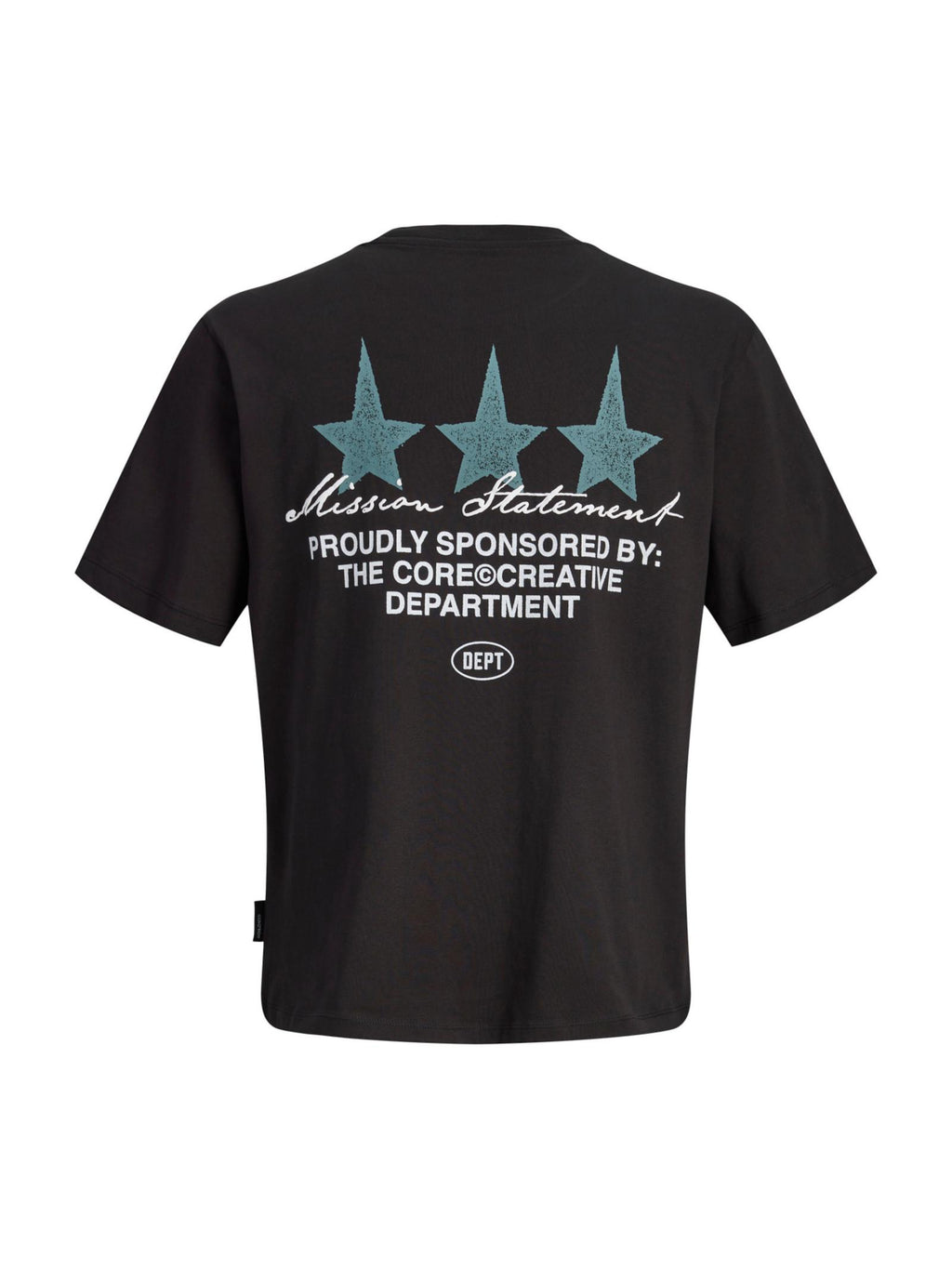 T-shirt Jack & Jones Nero Dust stampa 12292994 /Black JACK & JONES 