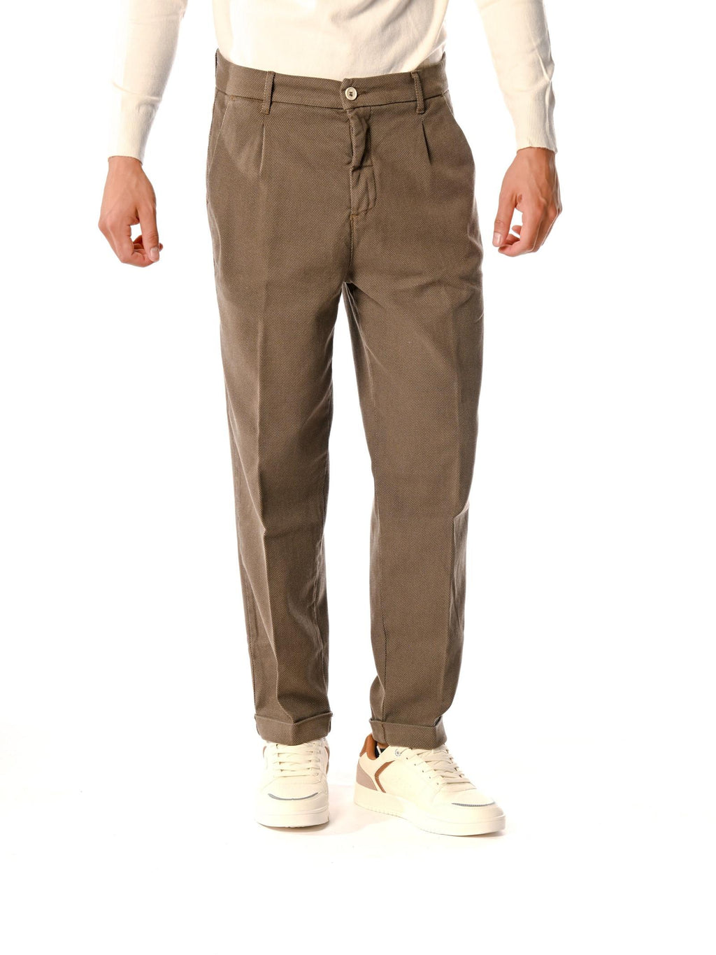 Chino Gianni Lupo Cognac Valentine operato GN21781 COGNAC GIANNI LUPO 
