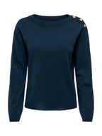 Maglia JDY Laura Blu con bottoni 15366136 /Black Iris JDY 