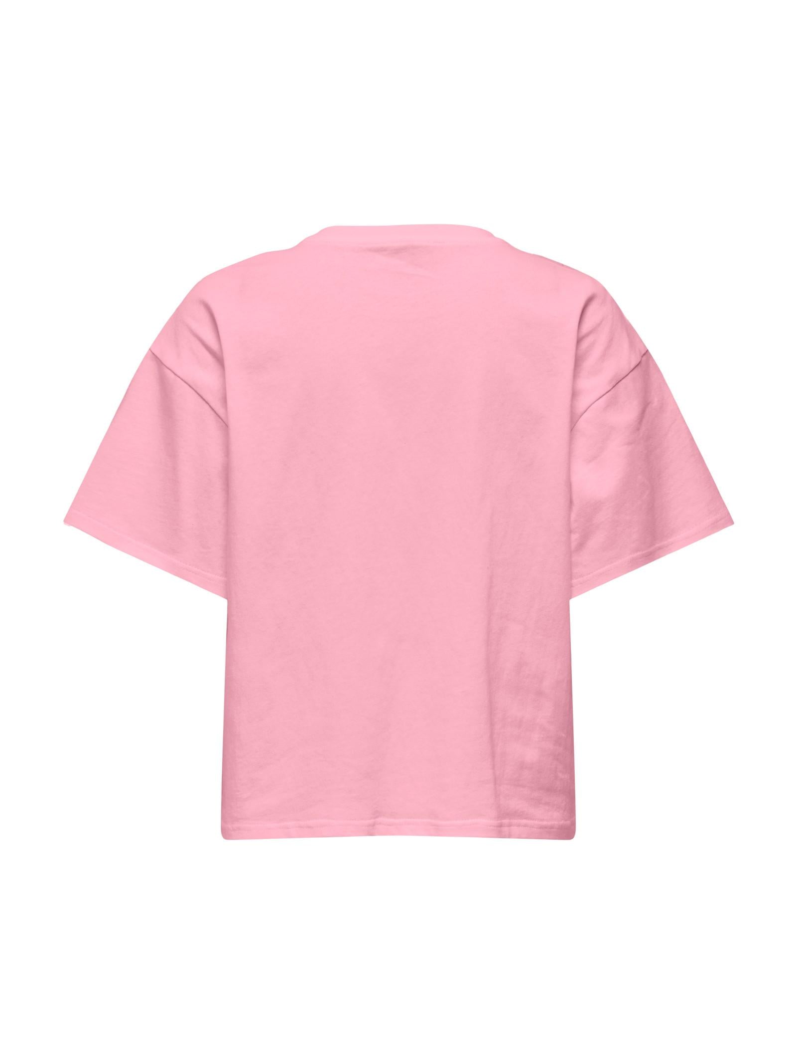 T-shirt Only Rosa Terza Cropped 15343834 /Romance Rose ONLY 