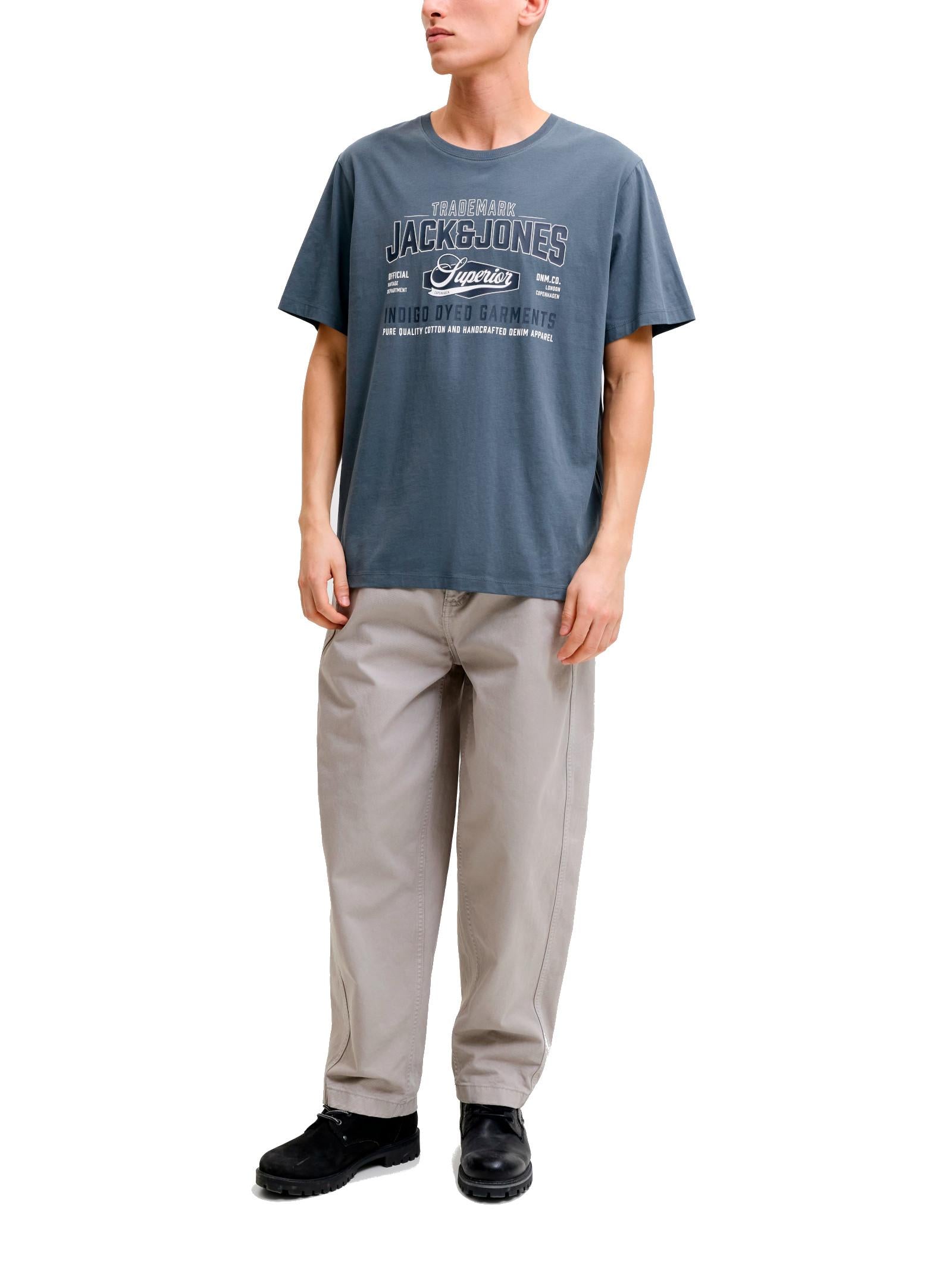 T-shirt Jack & Jones Logo Antracite 12299017 /Turbulence JACK & JONES 