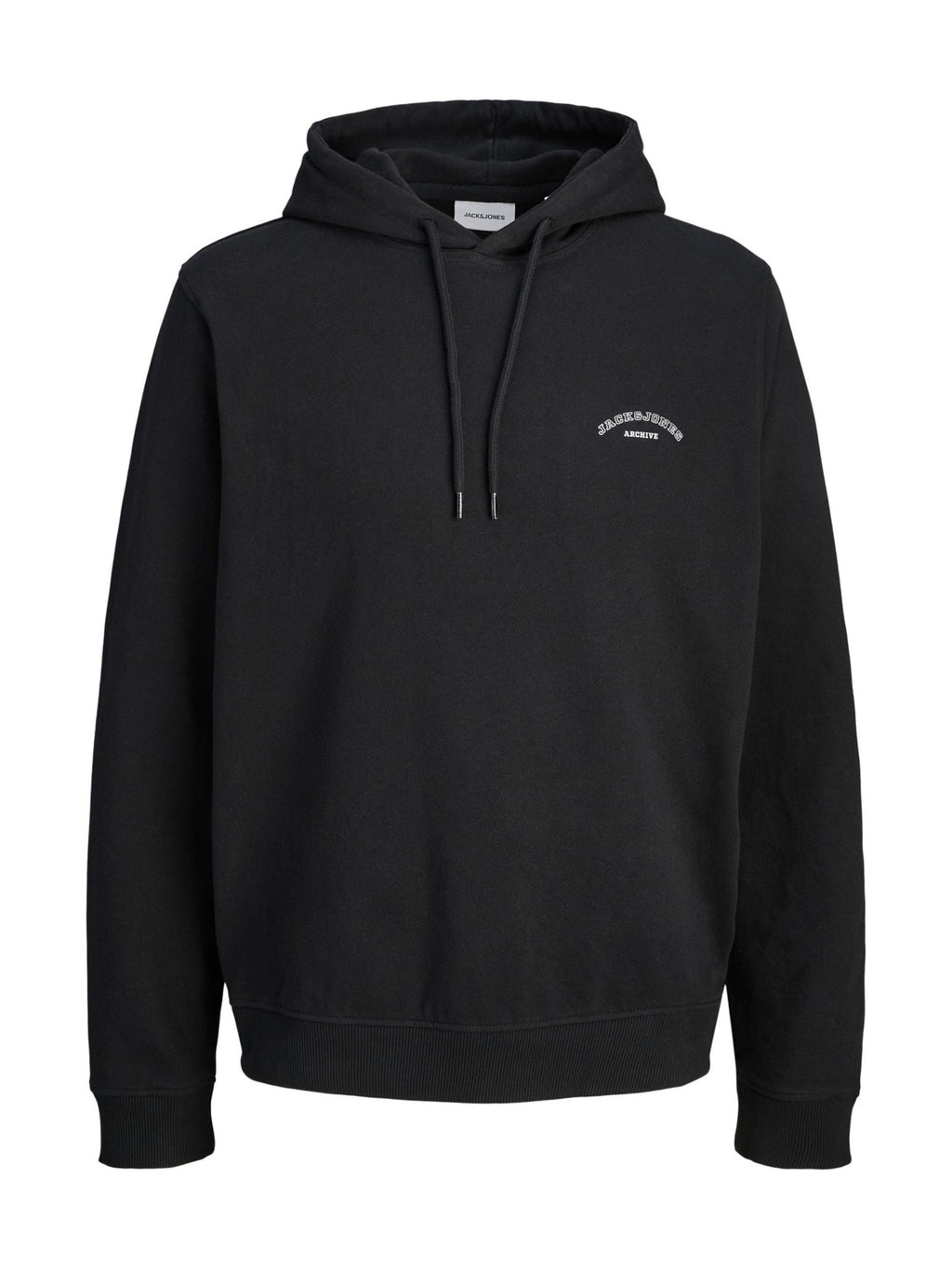 Felpa Jack & Jones Nero College Nero con cappuccio 12288362 /Black JACK & JONES 