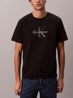 T-shirt Calvin Klein Nero Monologo LV04RB862G UB1 CALVIN KLEIN 