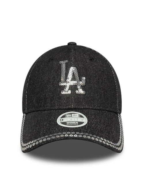 Berretto New Era Sequin Denim 9FORTY Nero 60758949 BLK NEW ERA 