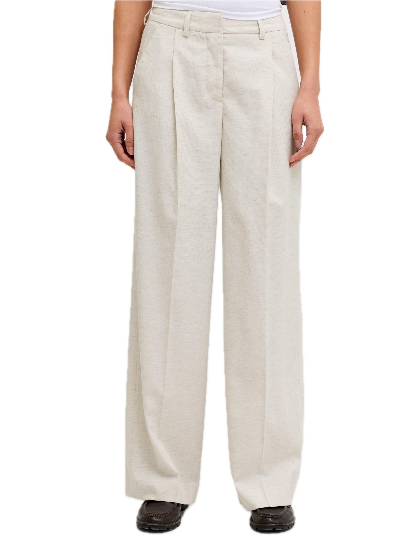 Pantalone JJXX Beige Aya wide 12268837 /Feather Gray JJXX 
