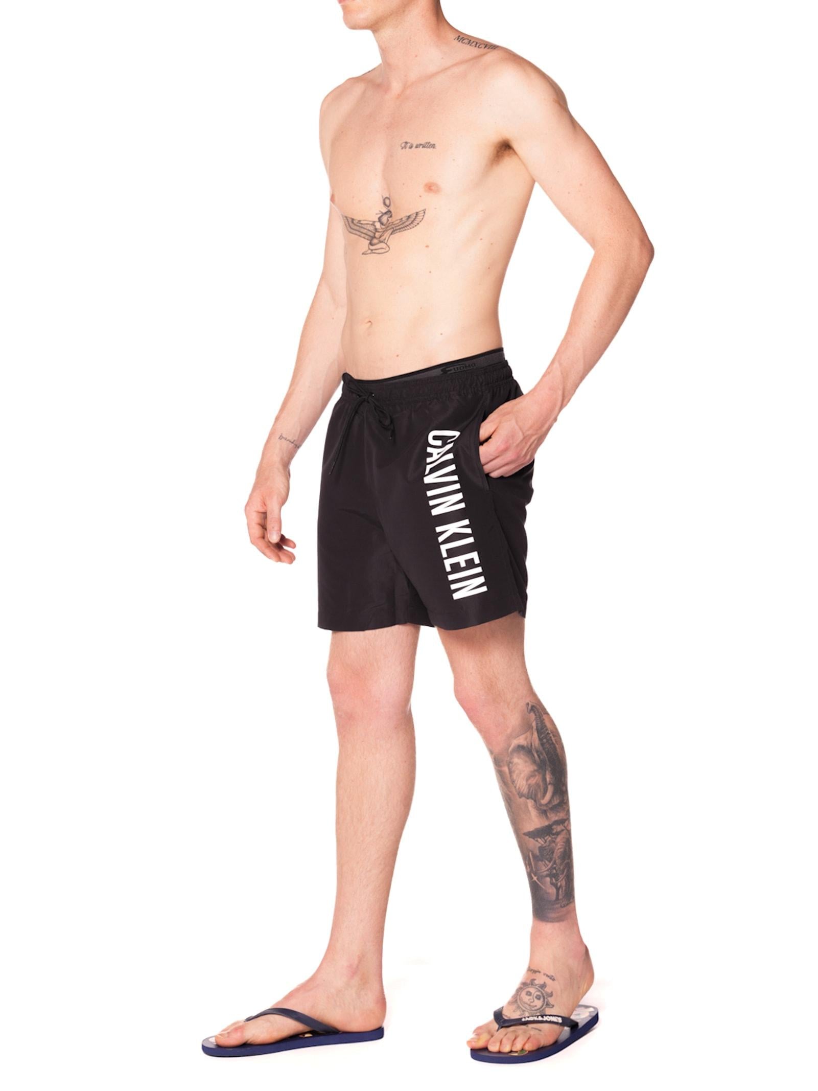 Costume Calvin Klein Drawstring Nero boxer KM01092 BEH CALVIN KLEIN JEANS 