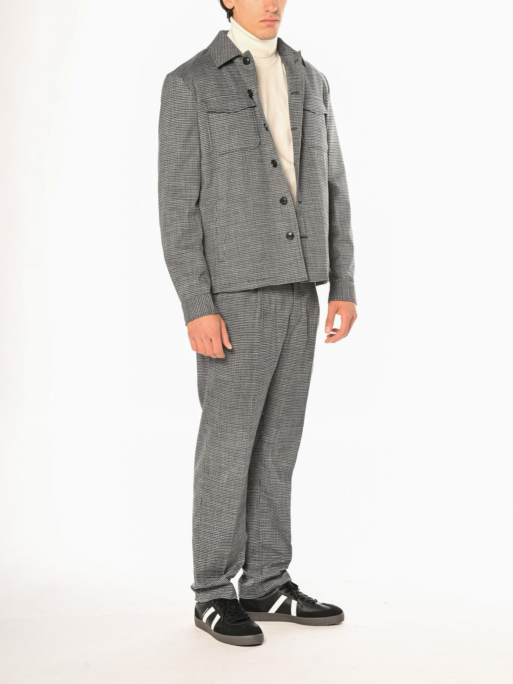 Overshirt Seinse Antracite pied poul GBI1054 ANTRACITE SEINSE 