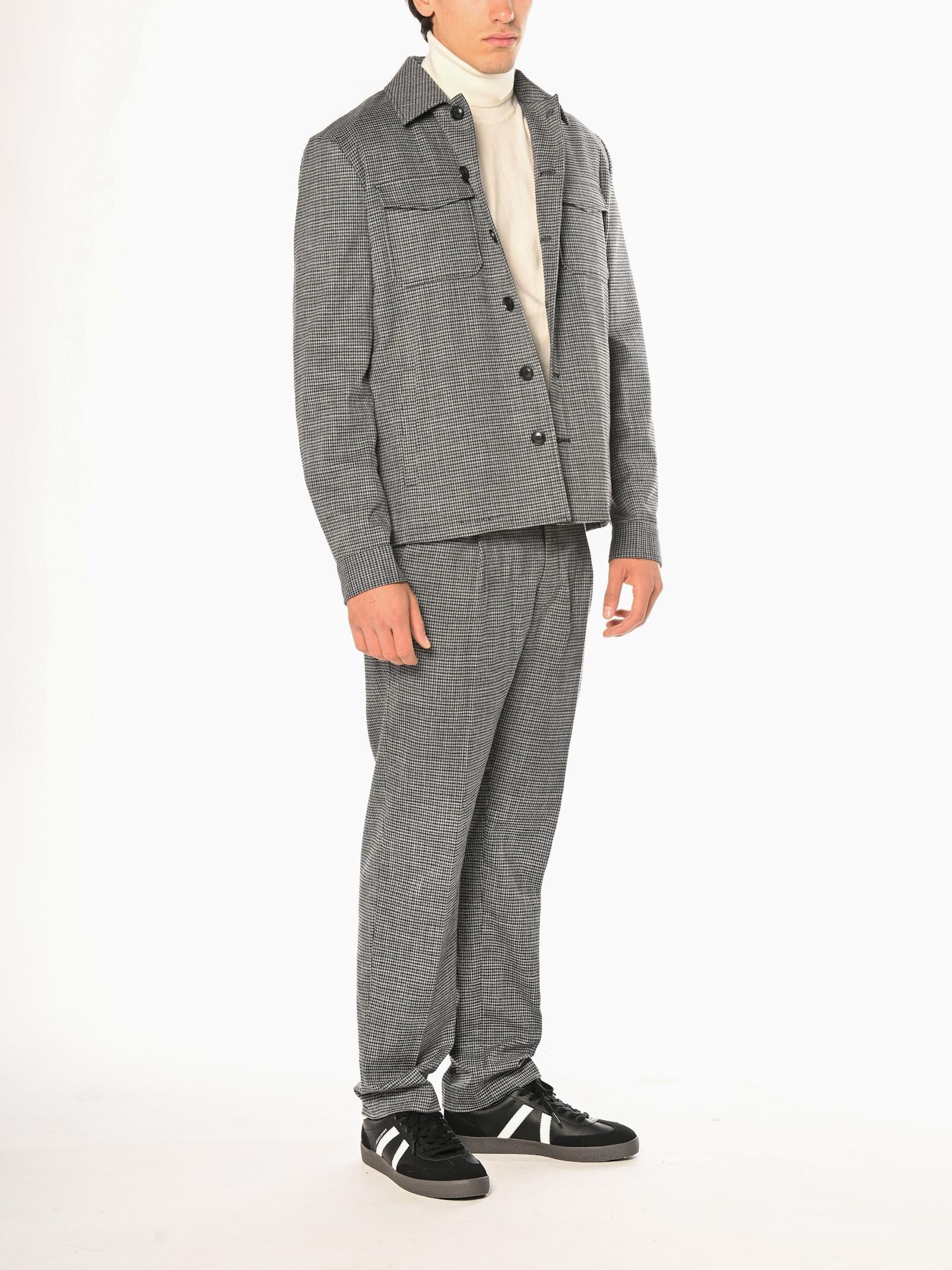 Overshirt Seinse Antracite pied poul GBI1054 ANTRACITE SEINSE 