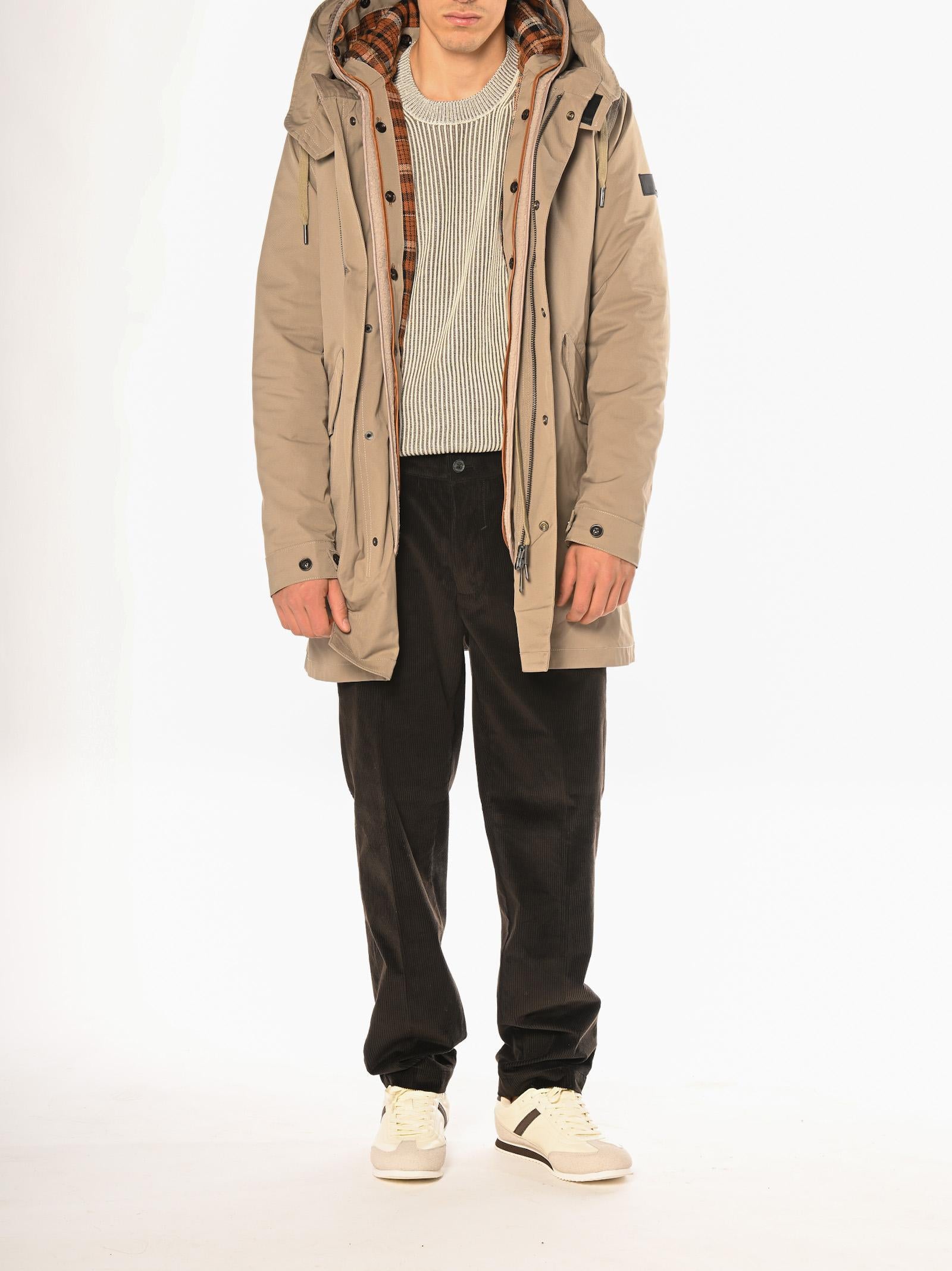 Parka Gianni Lupo Beige con cappuccio GL9817 BEIGE GIANNI LUPO 